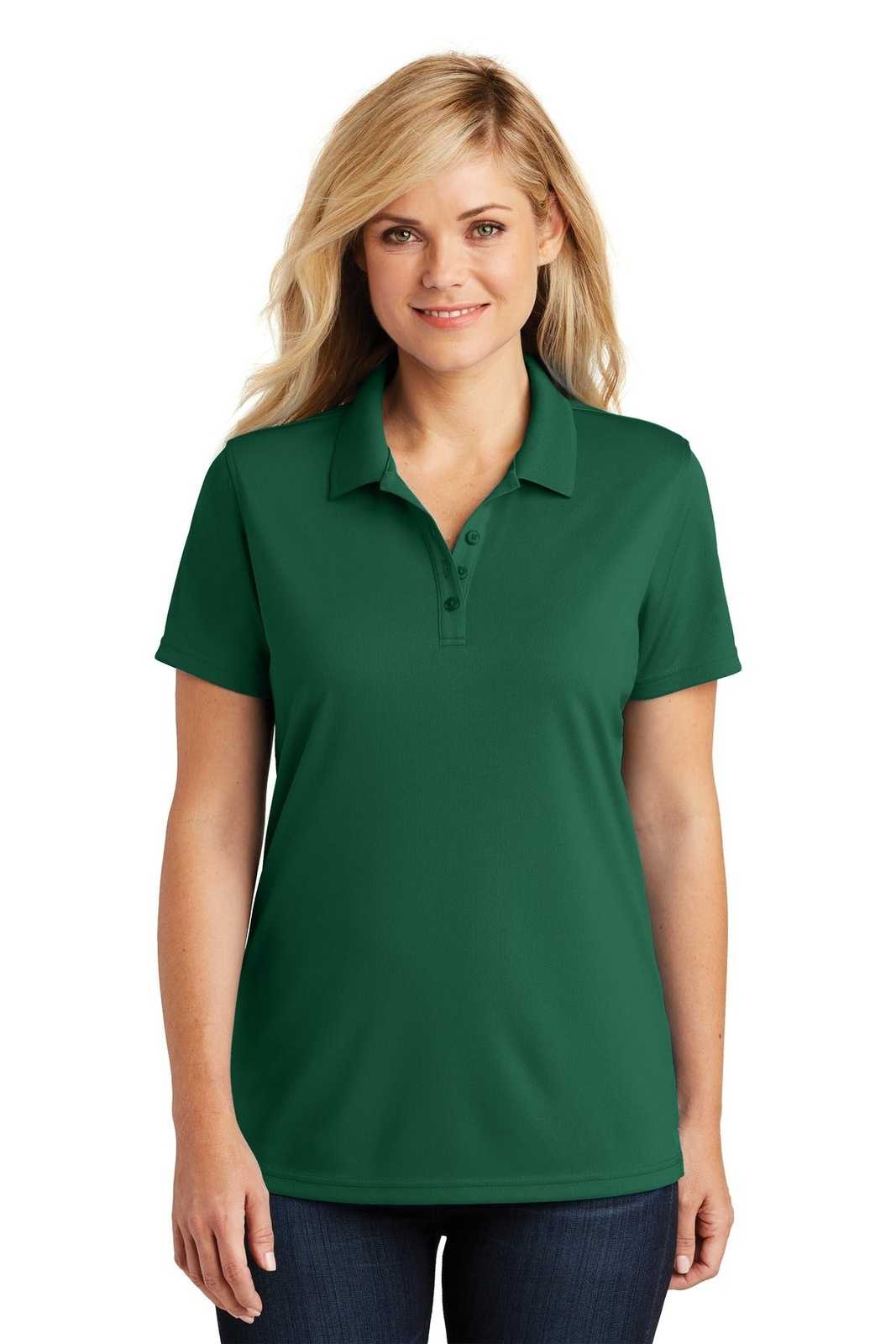 Port Authority LK110 Ladies Dry Zone UV Micro-Mesh Polo - Deep Forest Green - HIT a Double - 1