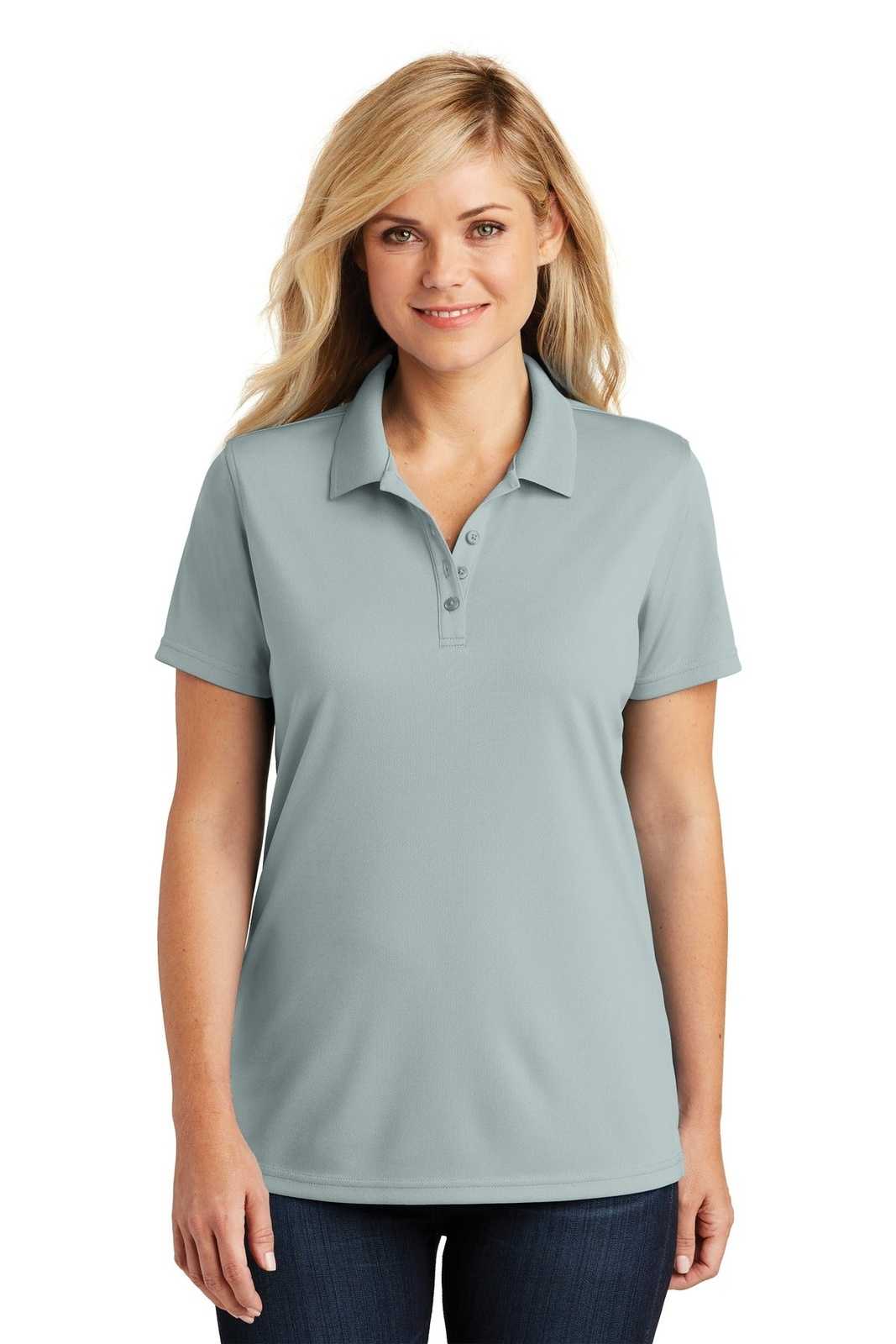 Port Authority LK110 Ladies Dry Zone UV Micro-Mesh Polo - Gusty Gray - HIT a Double - 1