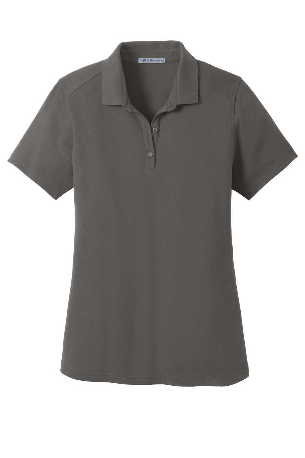 Port Authority LK164 Ladies SuperPro Knit Polo - Sterling Gray - HIT a Double - 5