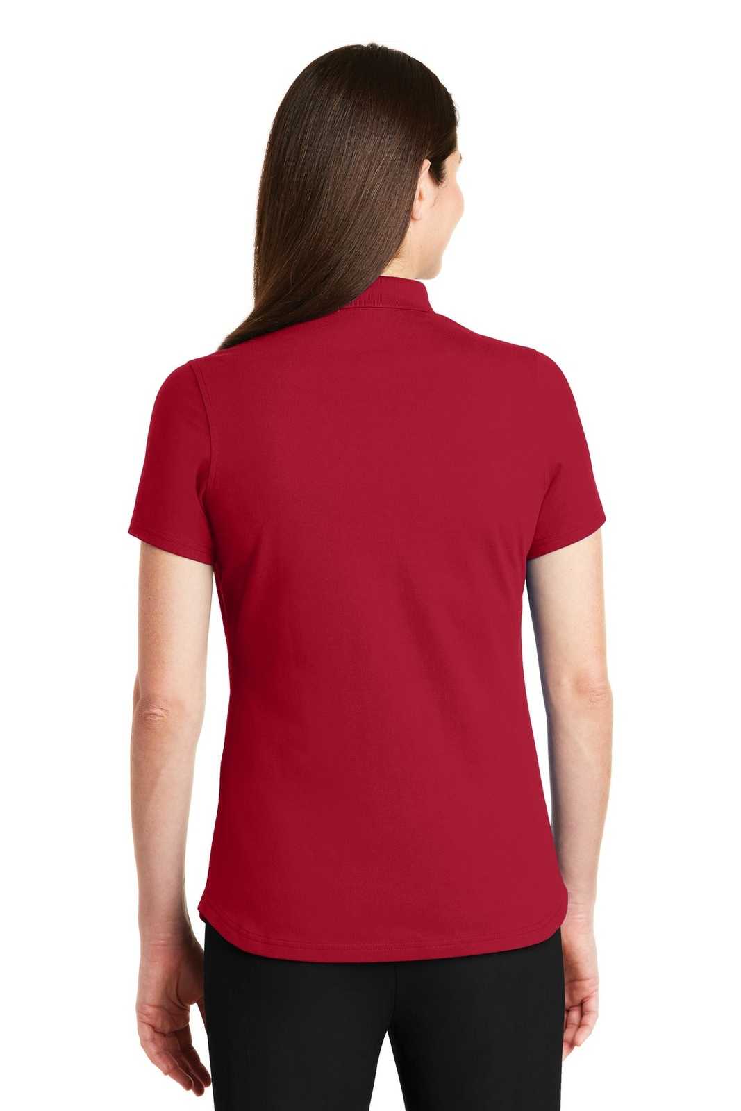 Port Authority LK164 Ladies Superpro Knit Polo - Rich Red - HIT a Double - 2