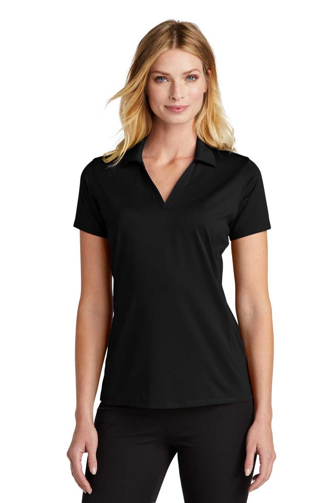 Port Authority LK398 Ladies Performance Staff Polo - Black - HIT a Double - 1