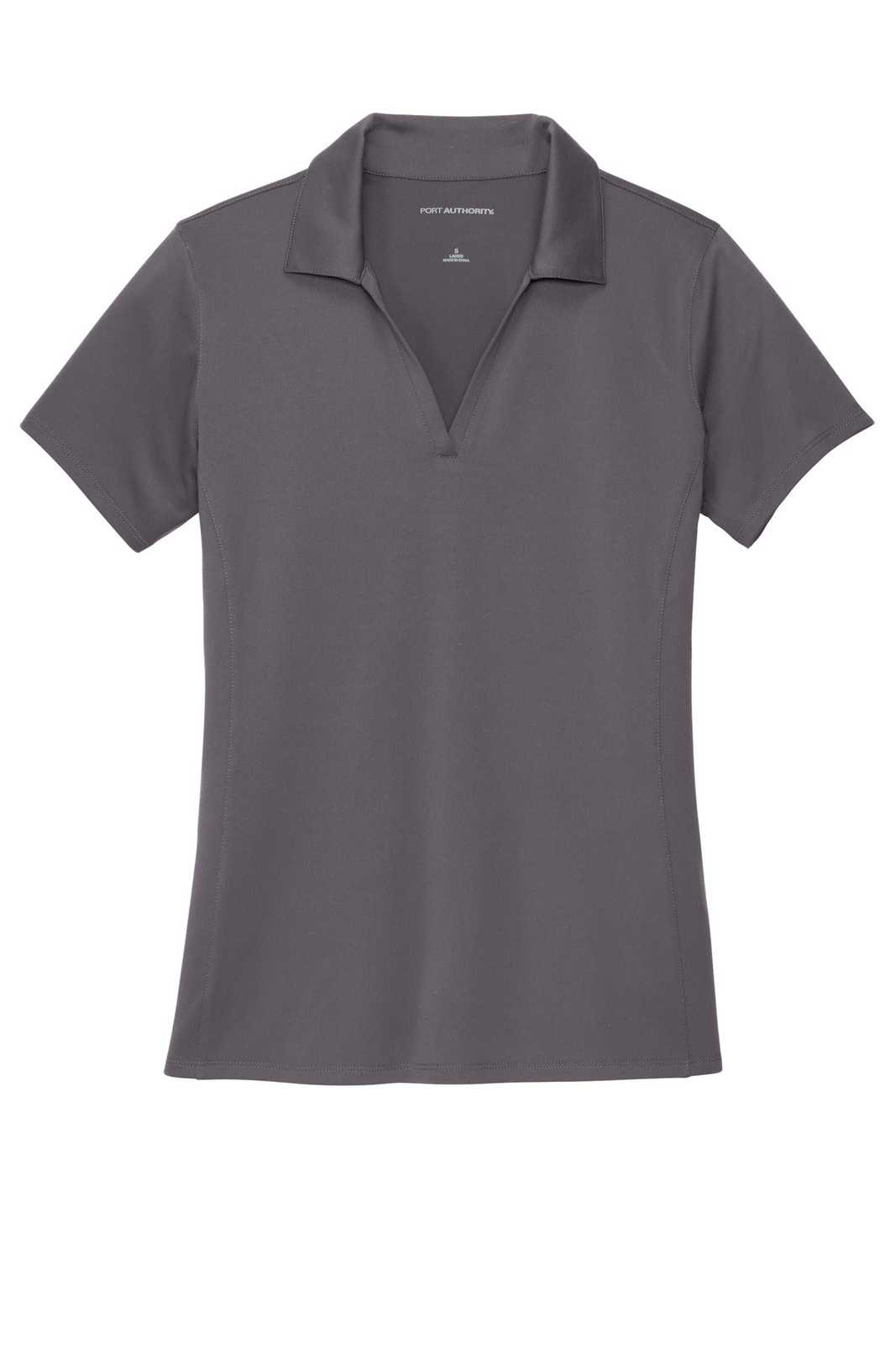 Port Authority LK398 Ladies Performance Staff Polo - Graphite - HIT a Double - 2
