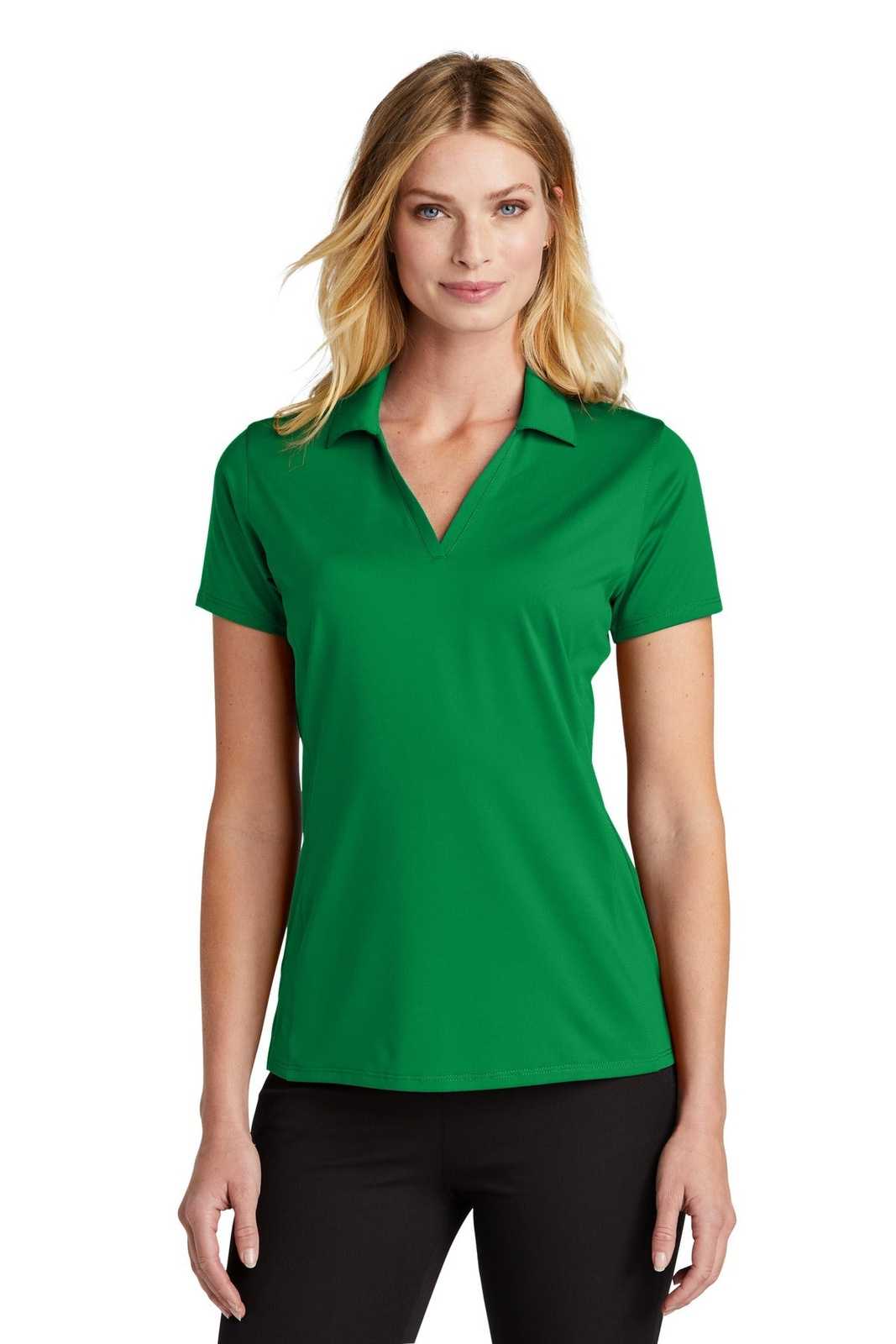 Port Authority LK398 Ladies Performance Staff Polo - Spring Green - HIT a Double - 1