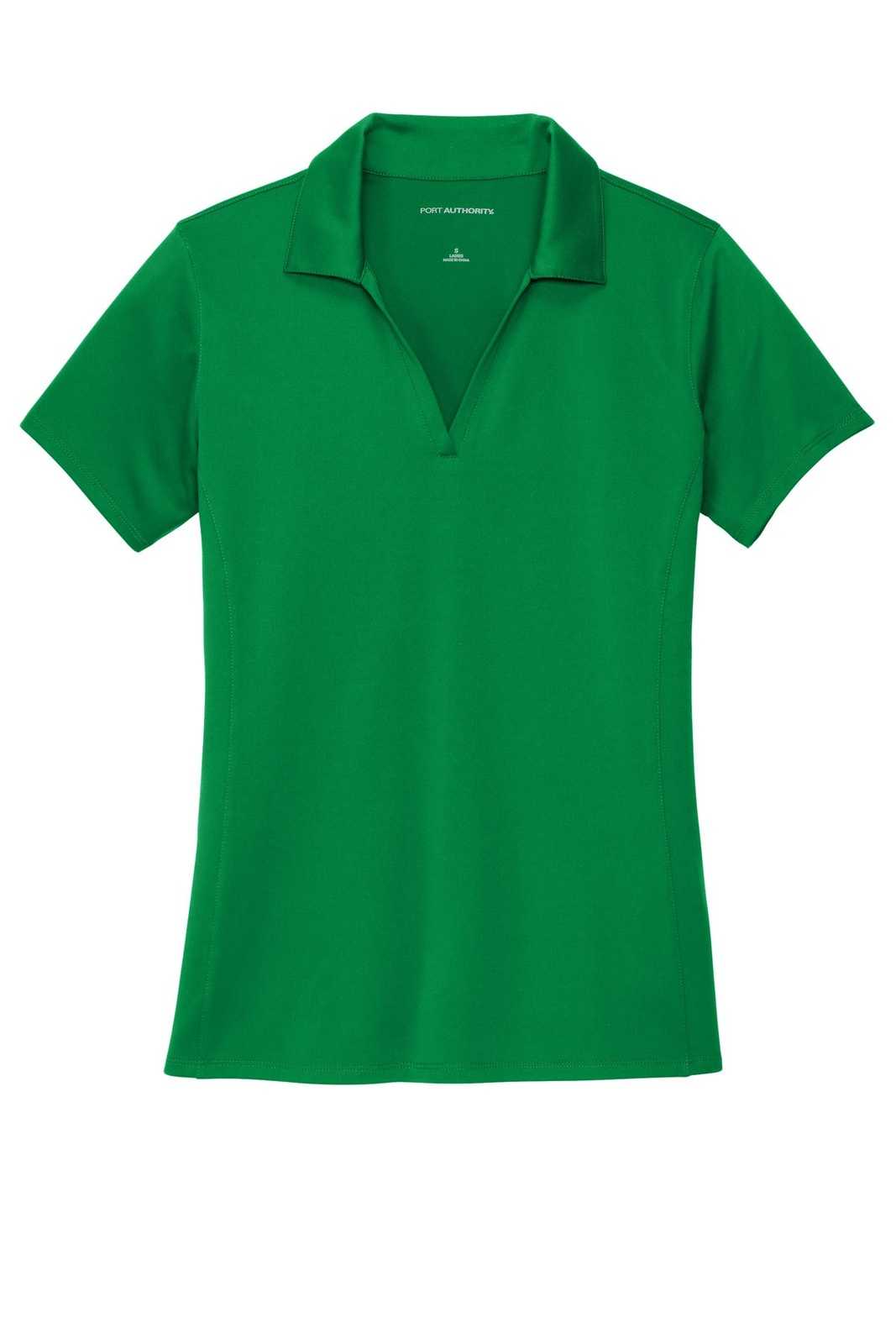Port Authority LK398 Ladies Performance Staff Polo - Spring Green - HIT a Double - 2