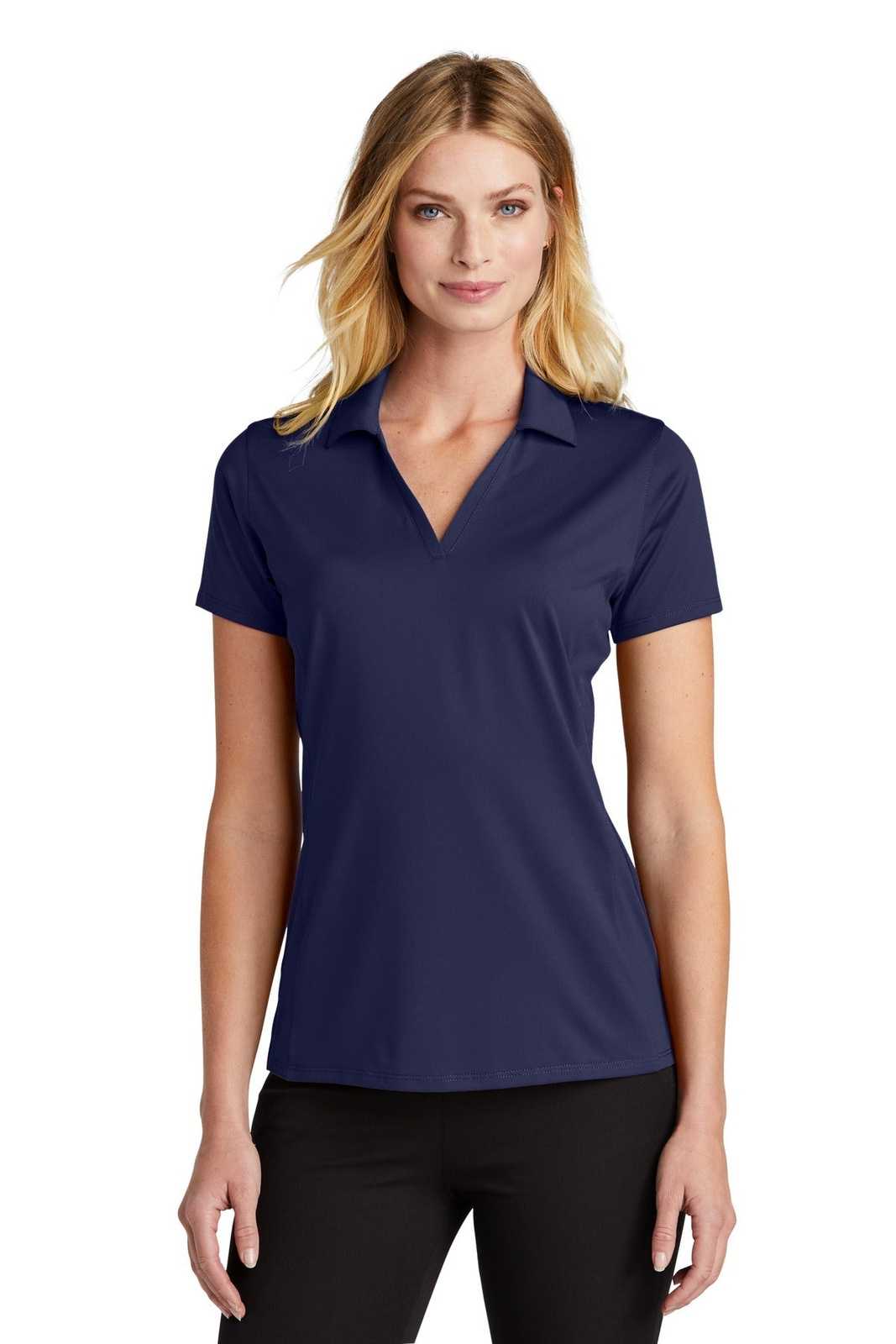 Port Authority LK398 Ladies Performance Staff Polo - True Navy - HIT a Double - 1