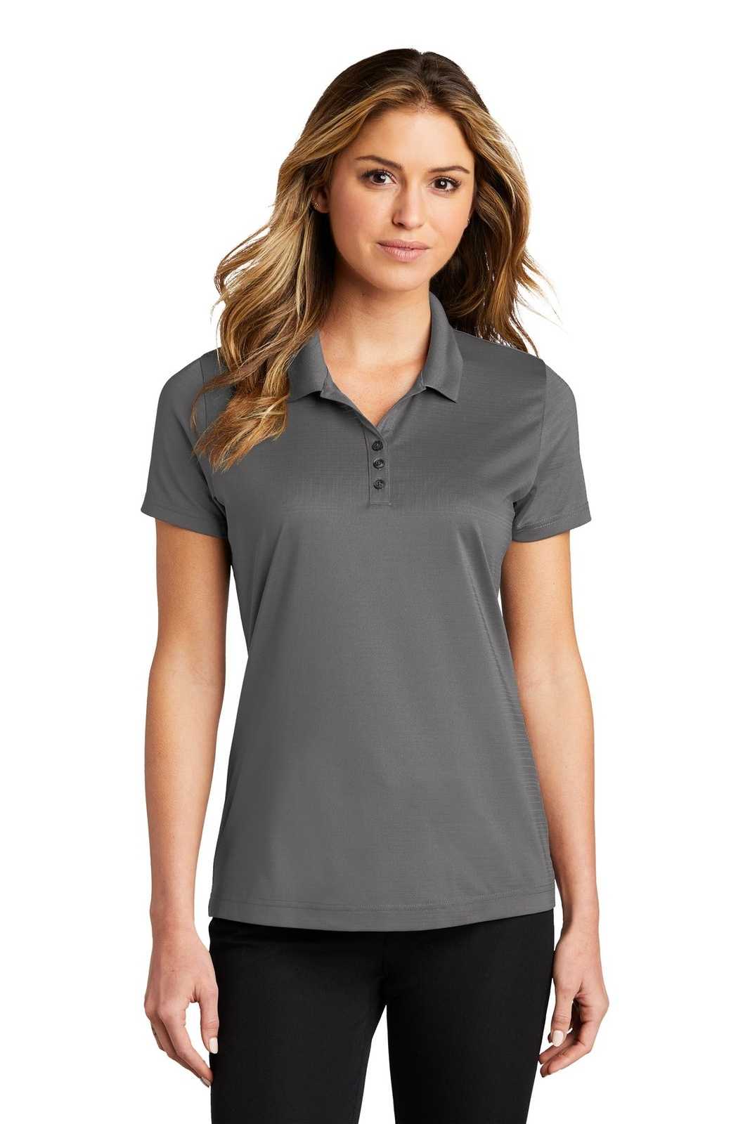 Port Authority LK587 Ladies Eclipse Stretch Polo - Shadow Gray - HIT a Double - 1