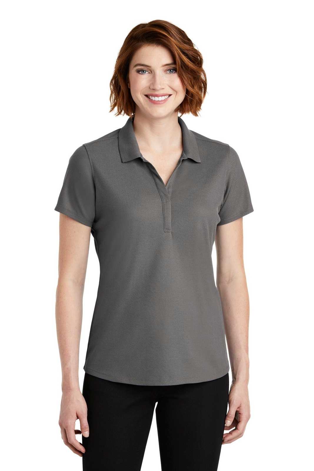 Port Authority LK600 Ladies EZPerformance Pique Polo - Sterling Gray - HIT a Double - 1