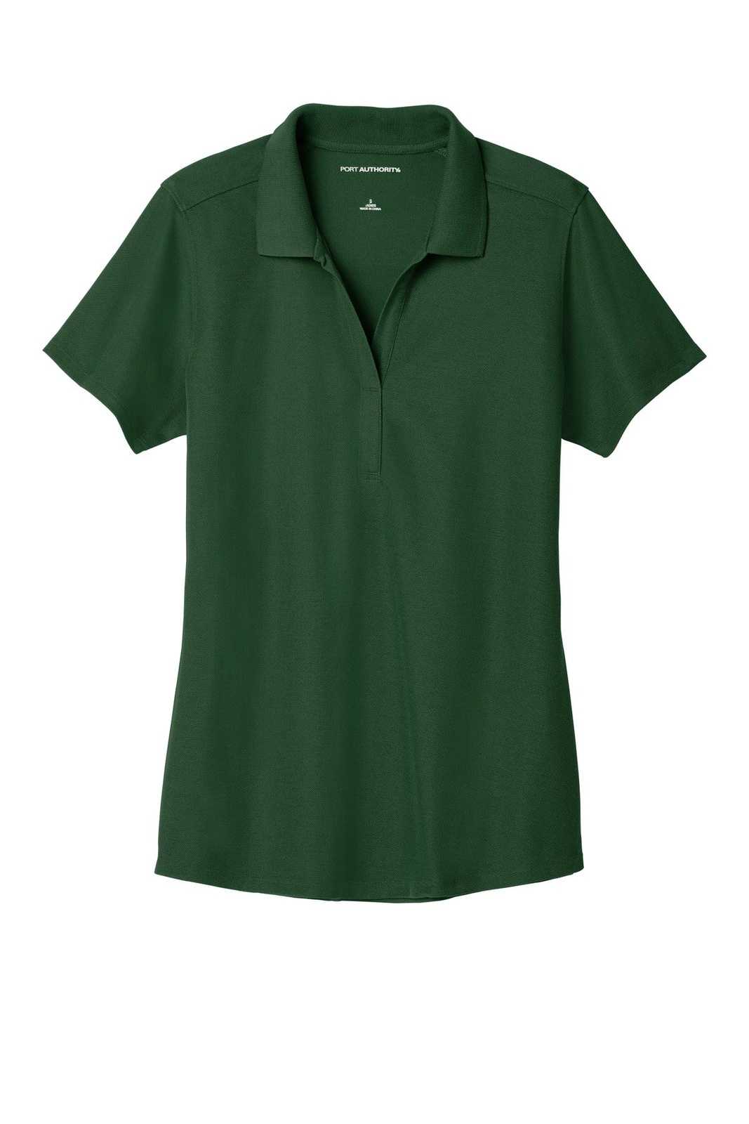 Port Authority LK600 Ladies Ezperformance Pique Polo - Deep Forest Green - HIT a Double - 5