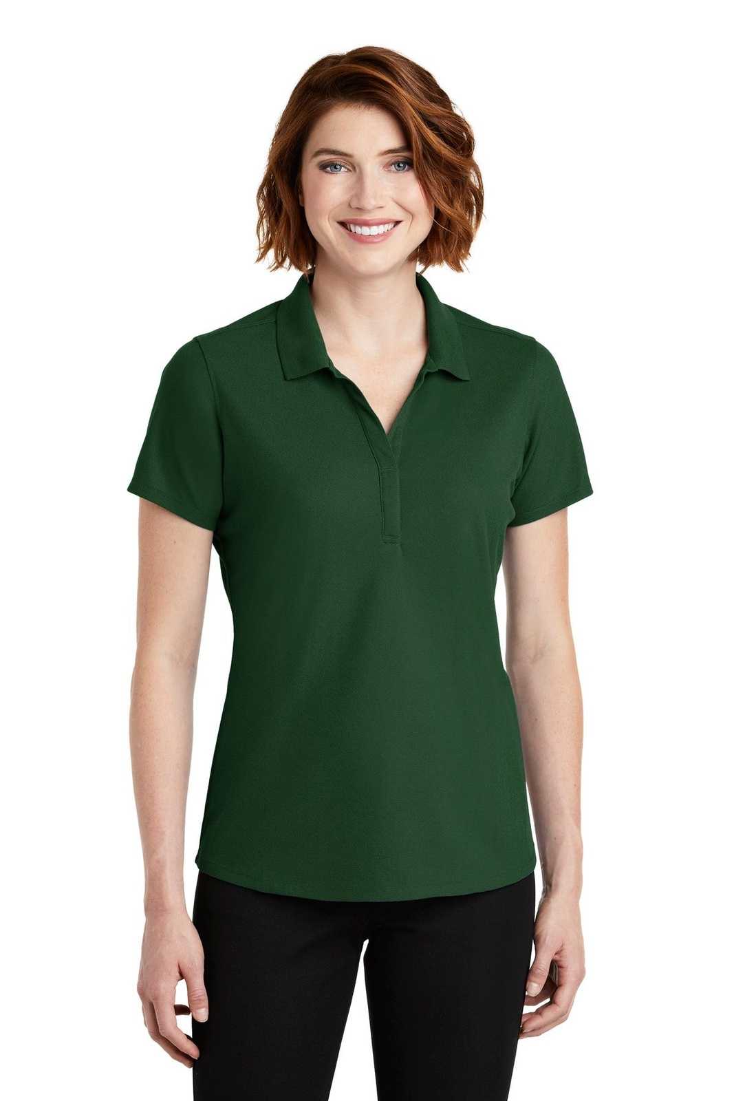 Port Authority LK600 Ladies Ezperformance Pique Polo - Deep Forest Green - HIT a Double - 1