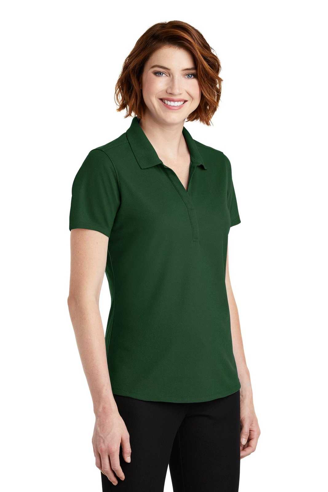 Port Authority LK600 Ladies Ezperformance Pique Polo - Deep Forest Green - HIT a Double - 4