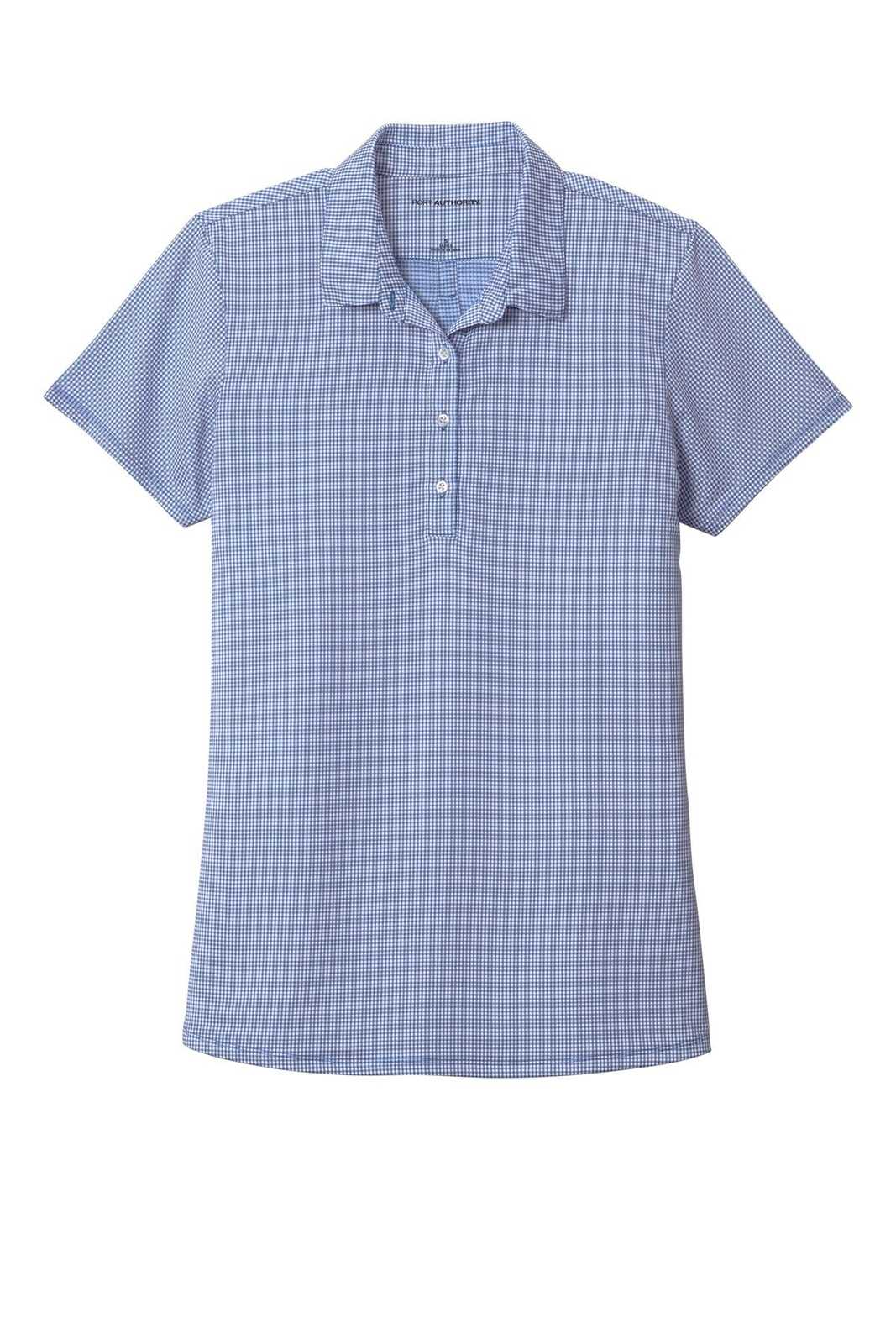 Port Authority LK646 Ladies Gingham Polo - True Royal White - HIT a Double - 5