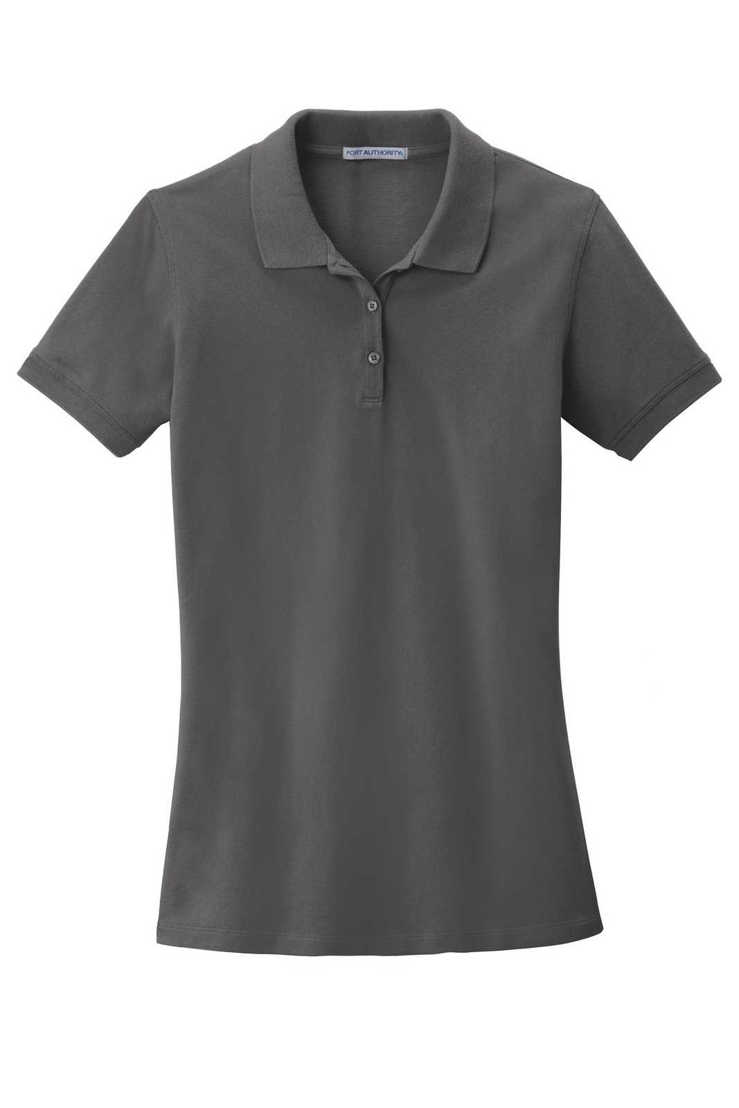 Port Authority LK8000 Ladies EZCotton Polo - Sterling Gray - HIT a Double - 5