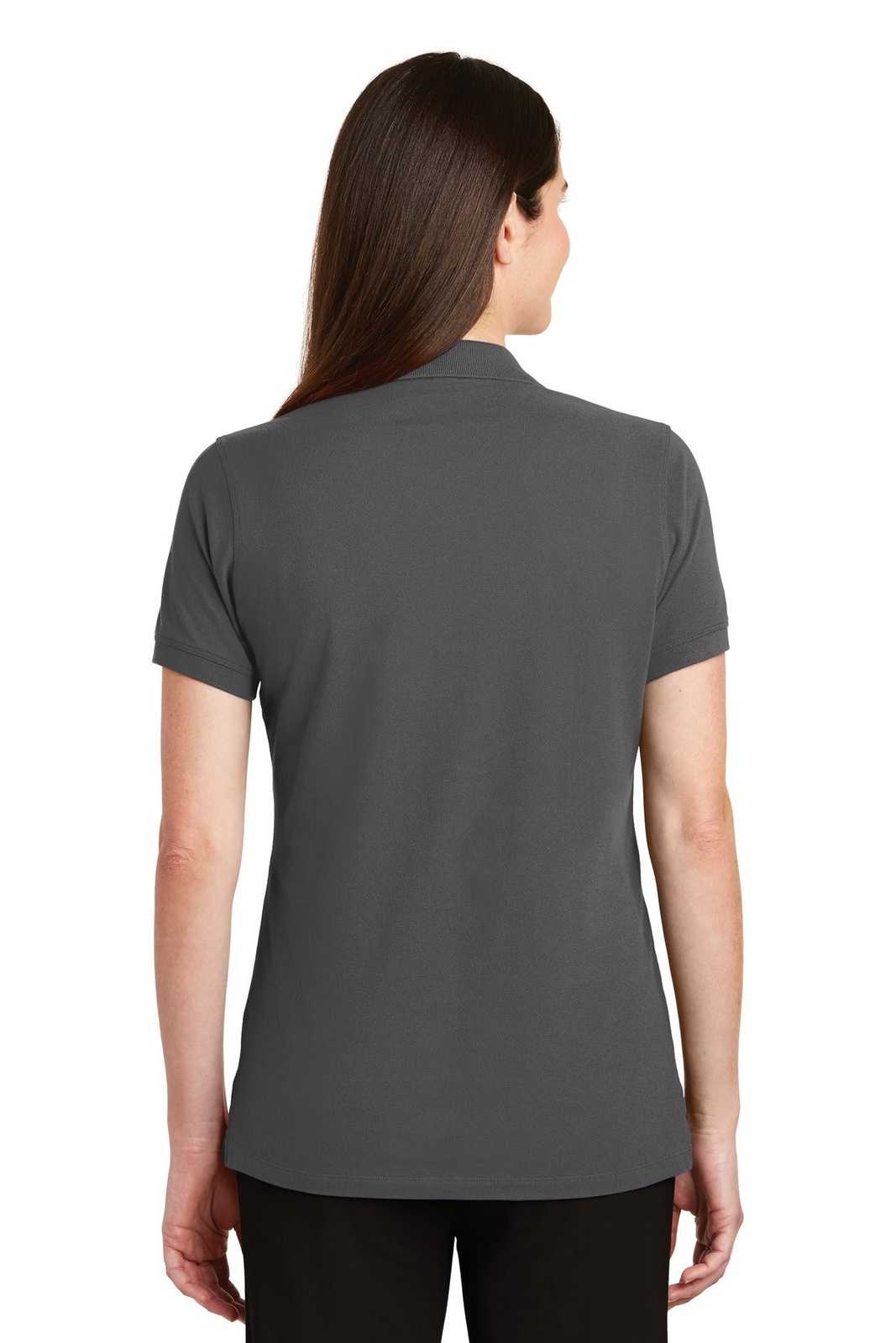 Port Authority LK8000 Ladies EZCotton Polo - Sterling Gray - HIT a Double - 2