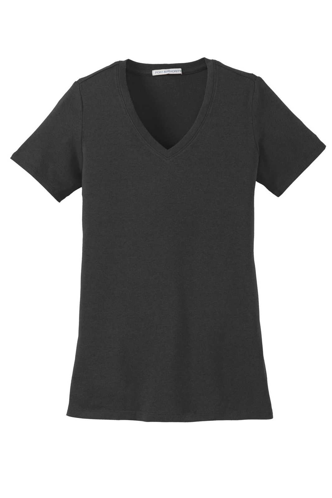 Port Authority LM1005 Ladies Concept Stretch V-Neck Tee - Black - HIT a Double - 5