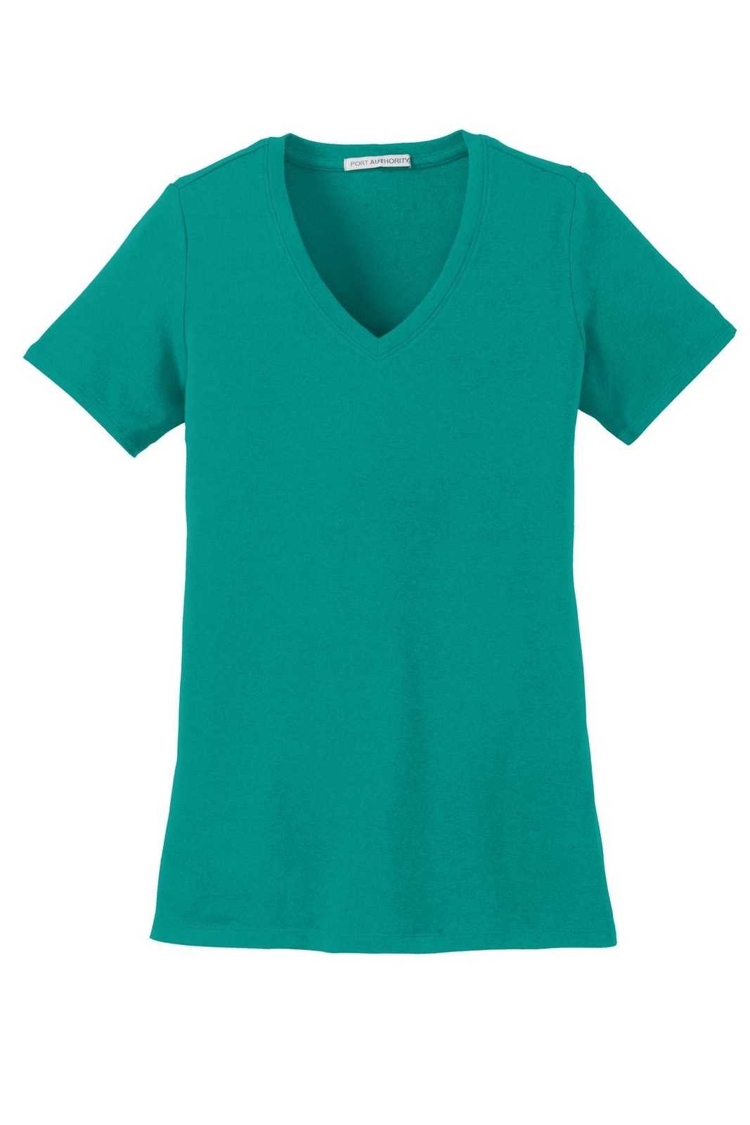 Port Authority LM1005 Ladies Concept Stretch V-Neck Tee - Deep Jade Green - HIT a Double - 5