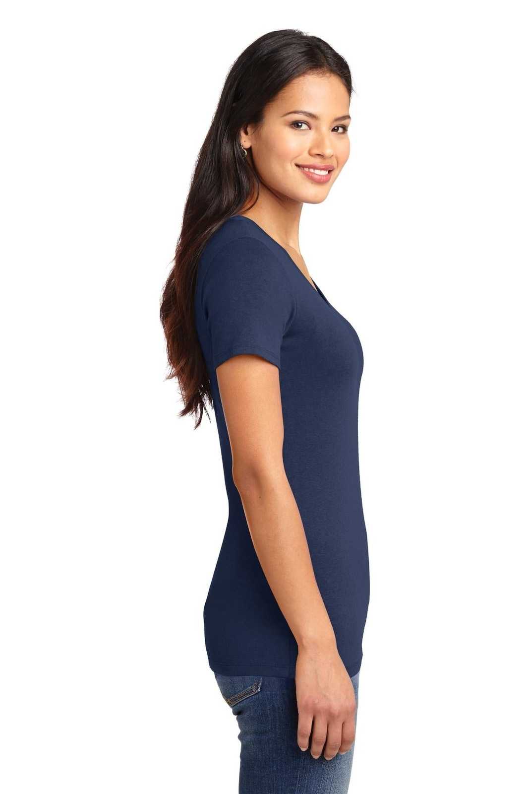 Port Authority LM1005 Ladies Concept Stretch V-Neck Tee - Dress Blue Navy - HIT a Double - 3