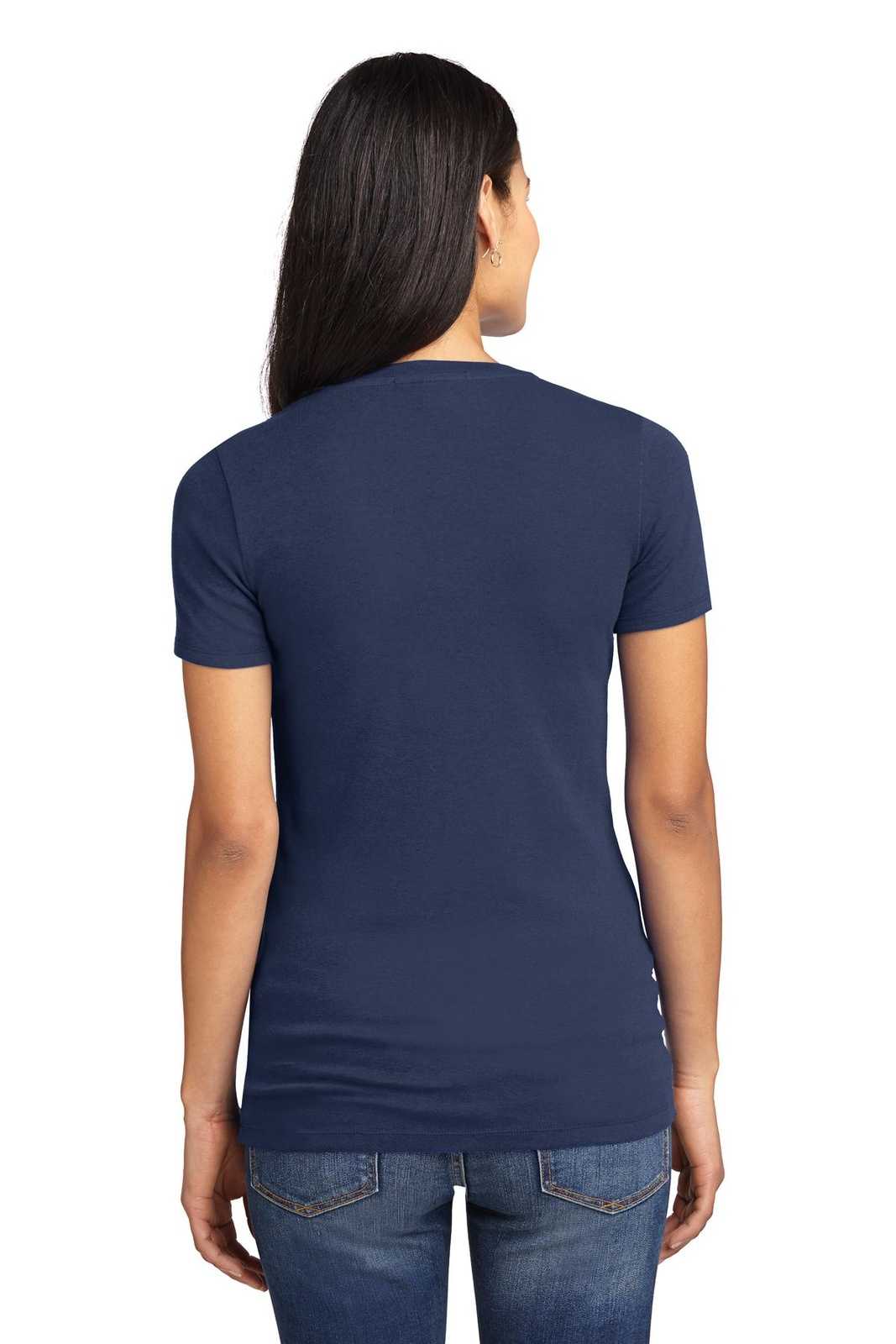 Port Authority LM1005 Ladies Concept Stretch V-Neck Tee - Dress Blue Navy - HIT a Double - 2