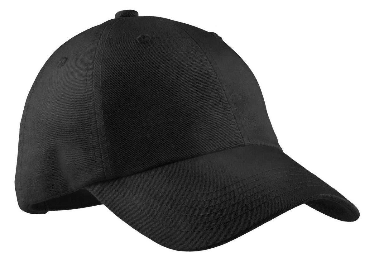 Port Authority LPWU Ladies Garment-Washed Cap - Black - HIT a Double - 1