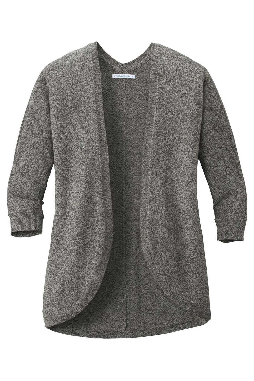 Port Authority LSW416 Ladies Marled Cocoon Sweater - Warm Gray Marl - HIT a Double - 5