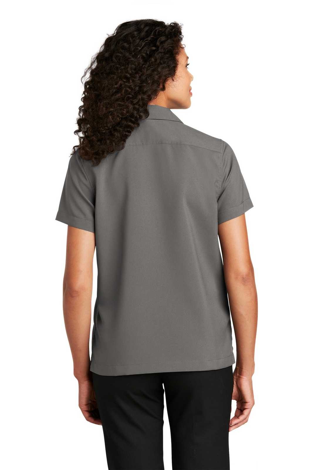 Port Authority LW400 Ladies Short Sleeve Performance Staff Shirt - Graphite - HIT a Double - 1