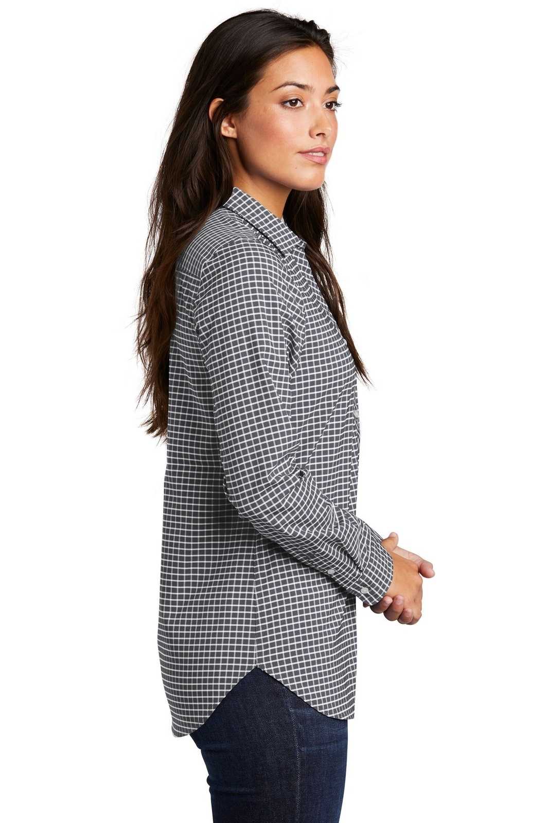 Port Authority LW680 Ladies City Stretch Tunic - Graphite White - HIT a Double - 3