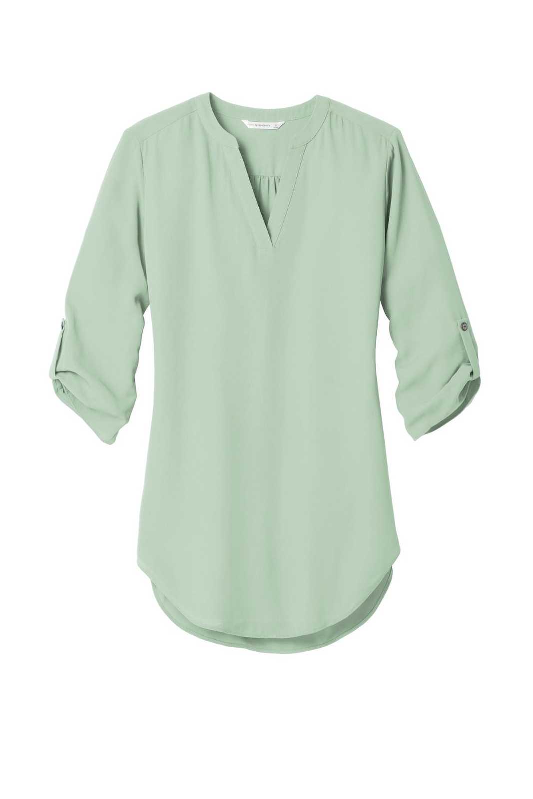 Port Authority LW701 Ladies 3/4-Sleeve Tunic Blouse - Misty Sage - HIT a Double - 5