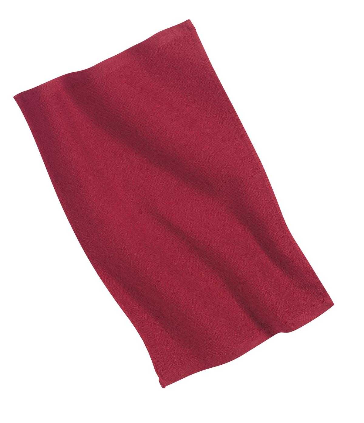 Port Authority PT38 Rally Towel - Red - HIT a Double - 1