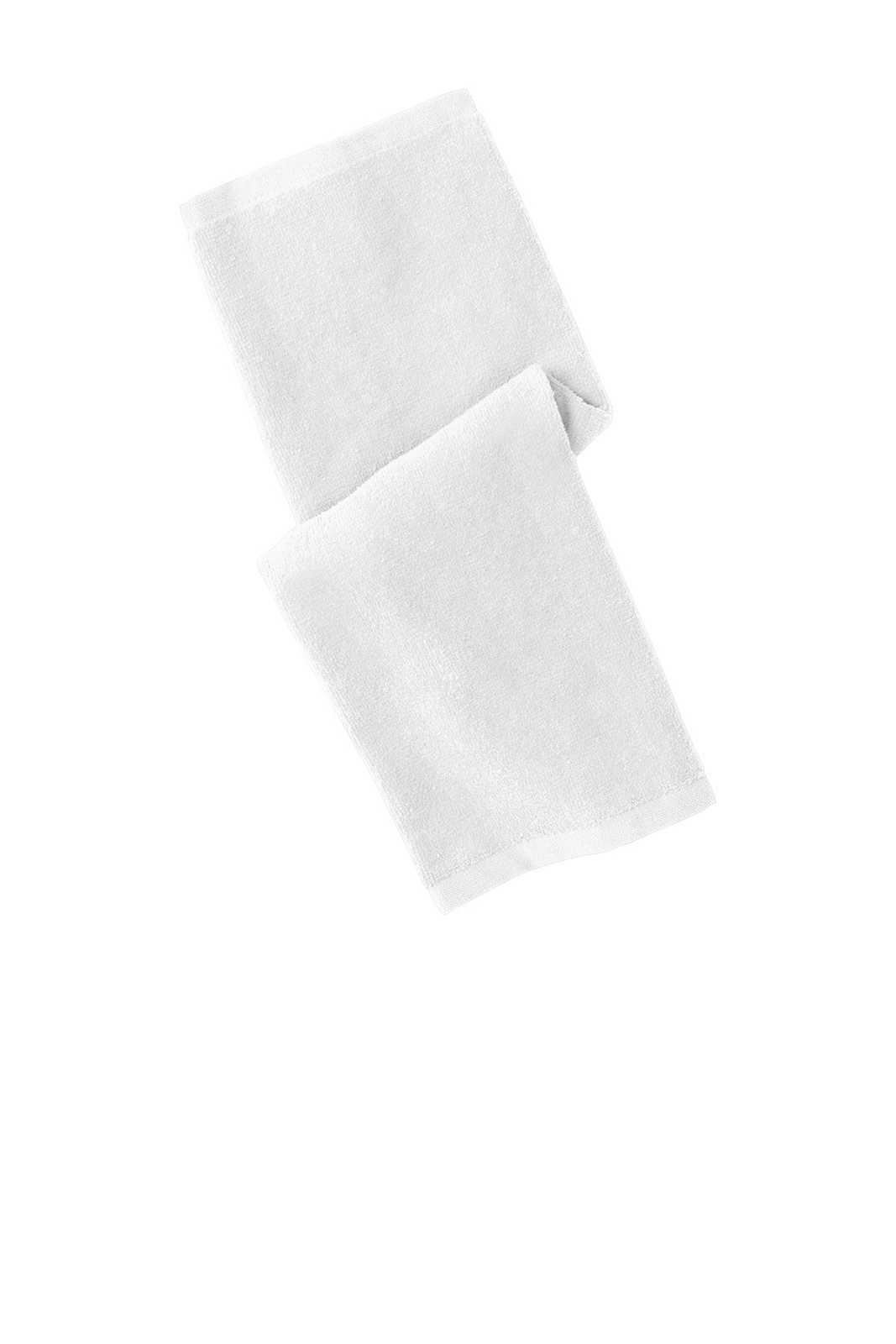 Port Authority PT390 Hemmed Towel - White - HIT a Double - 1