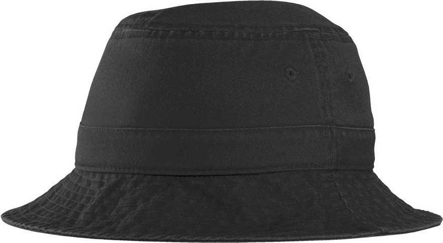 Port Authority PWSH2 Bucket Hat - Black - HIT a Double - 1