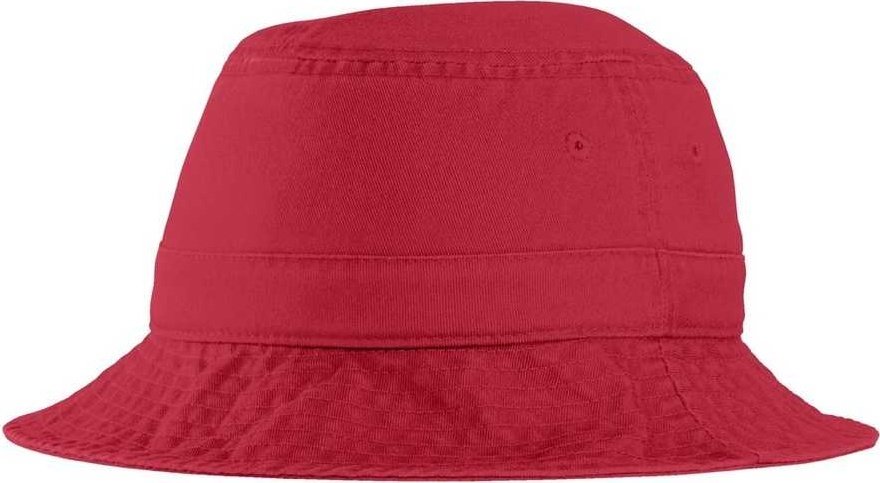 Port Authority PWSH2 Bucket Hat - Red - HIT a Double - 1