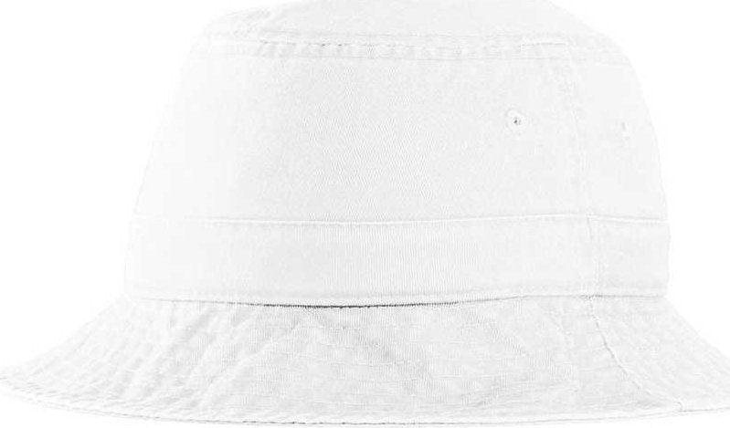 Port Authority PWSH2 Bucket Hat - White - HIT a Double - 1