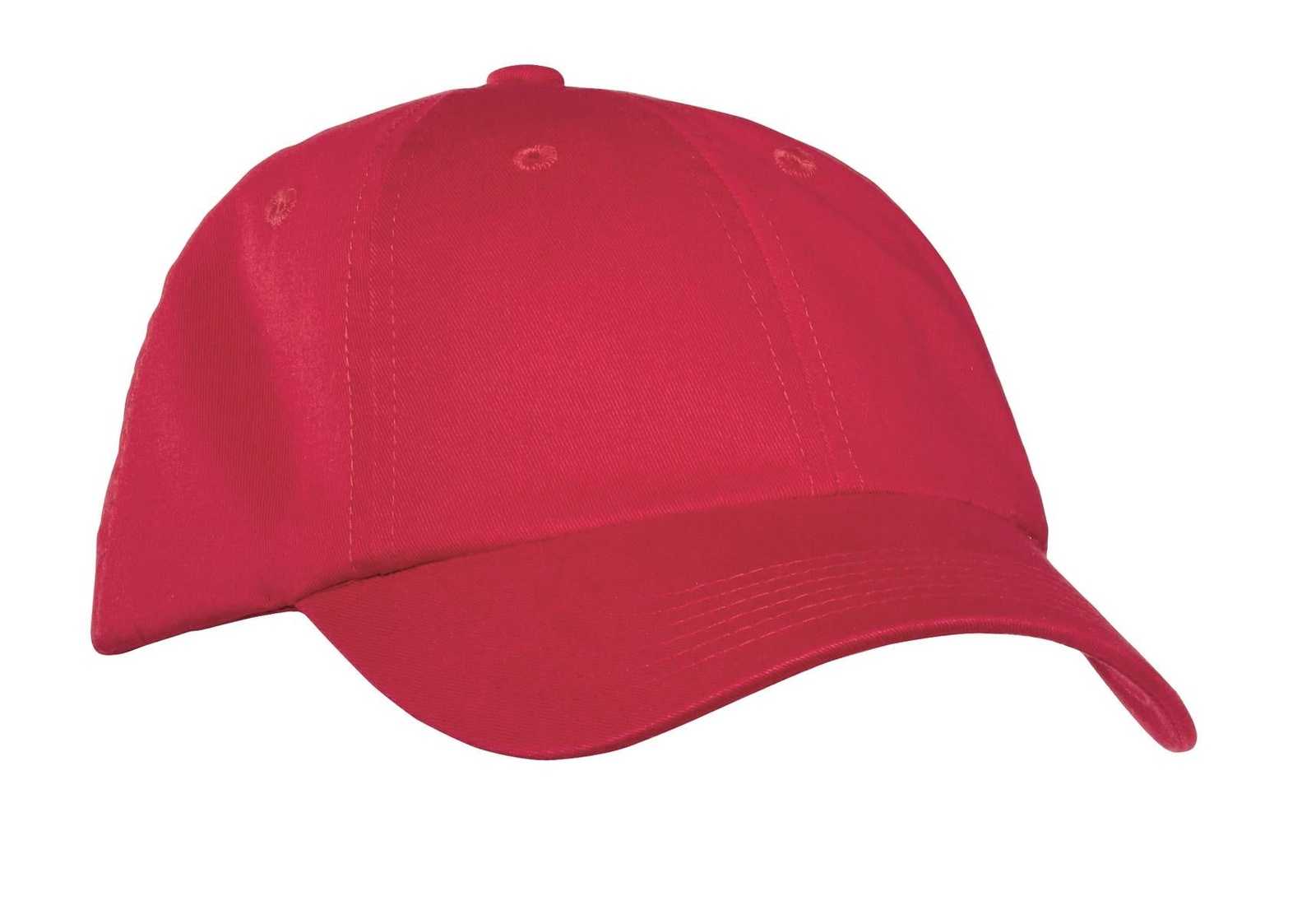 Port Authority PWU Garment-Washed Cap - Berry - HIT a Double - 1