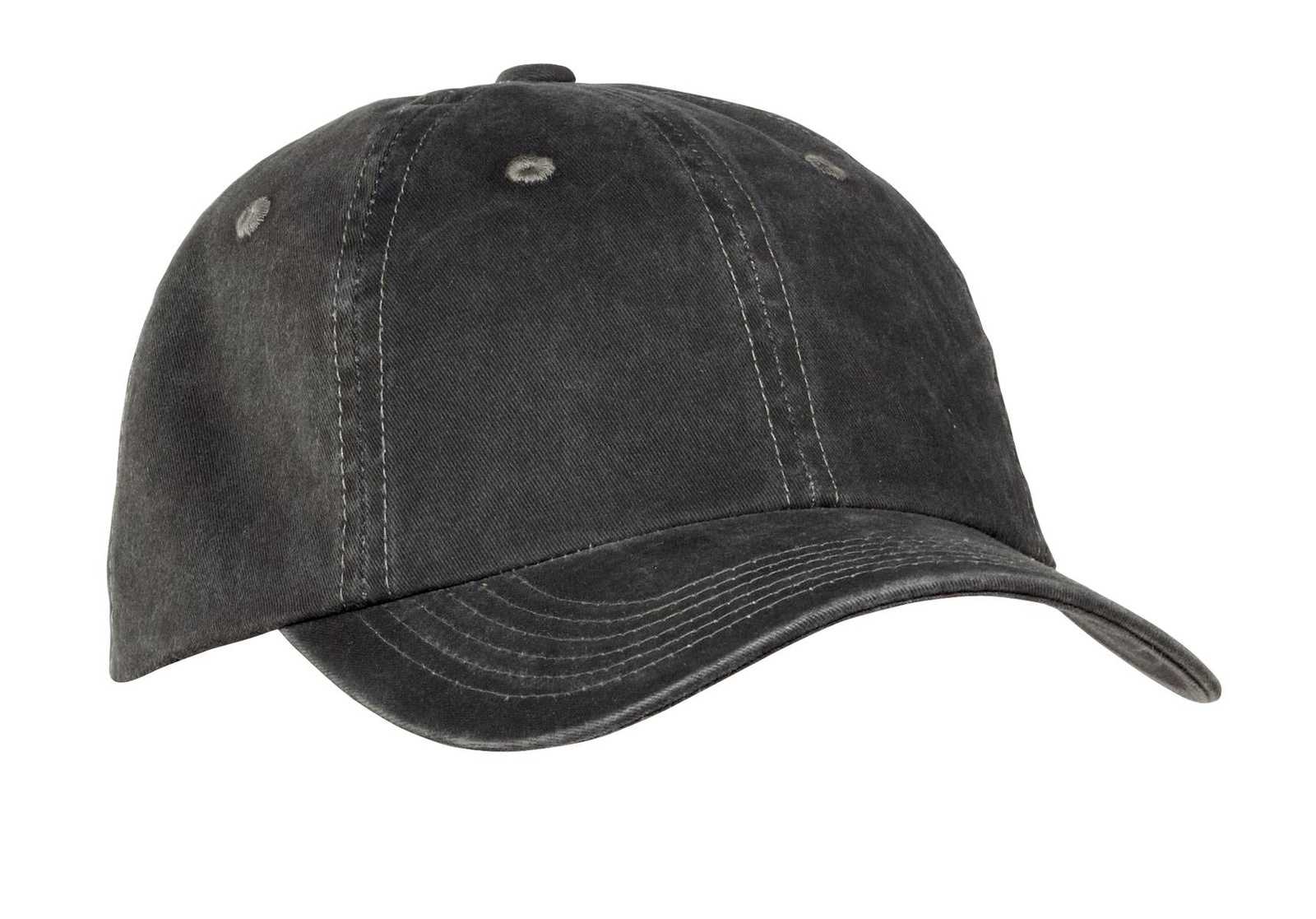 Port Authority PWU Garment-Washed Cap - Black - HIT a Double - 1