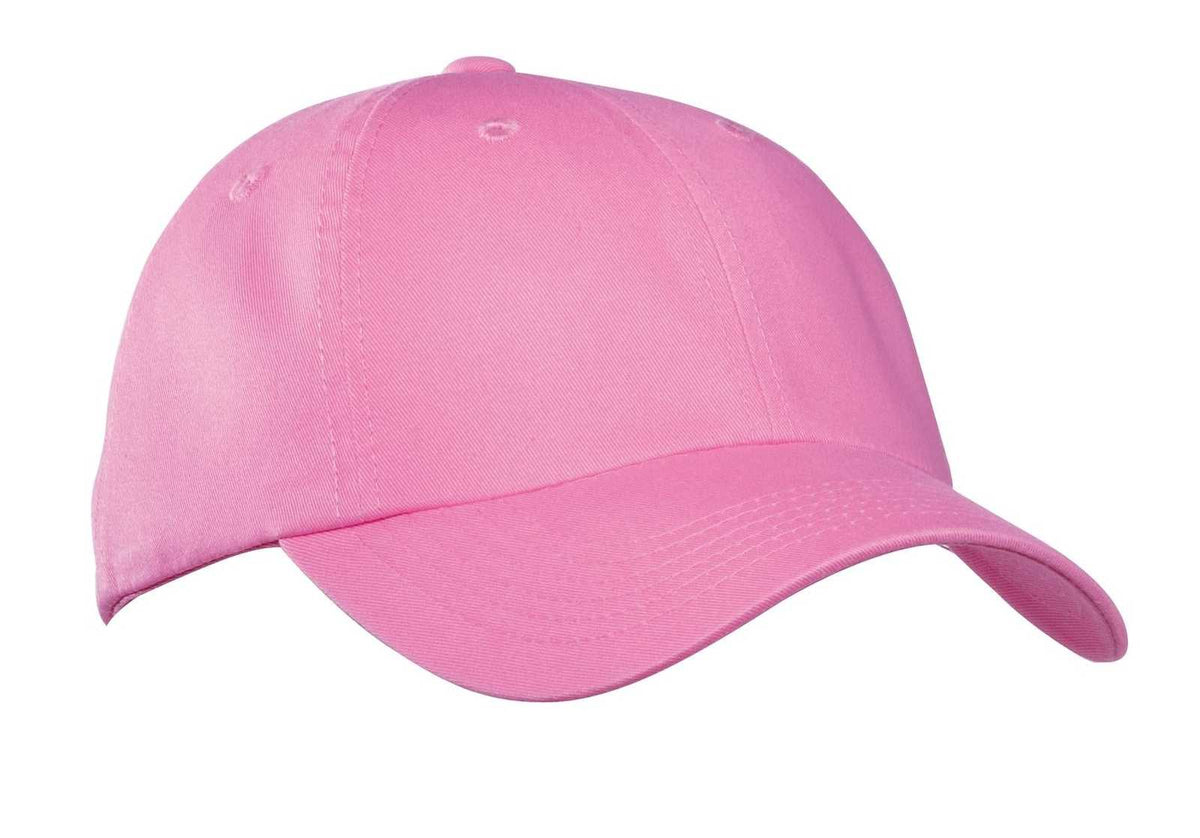 Port Authority PWU Garment-Washed Cap - Bright Pink - HIT a Double - 1