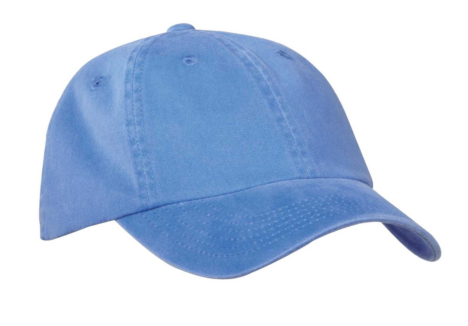 Port Authority PWU Garment-Washed Cap - Faded Blue - HIT a Double - 1