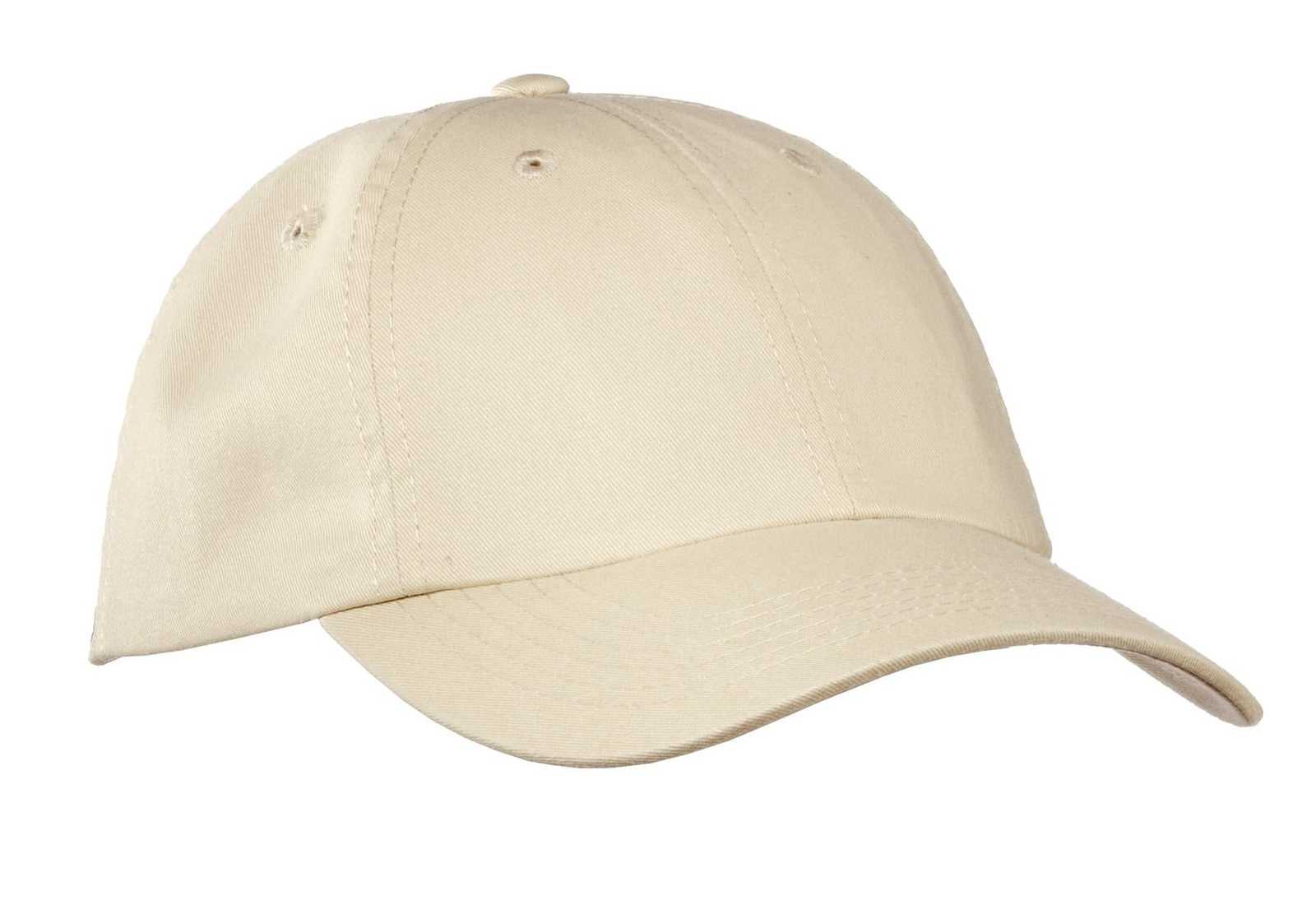 Port Authority PWU Garment-Washed Cap - Stone - HIT a Double - 1