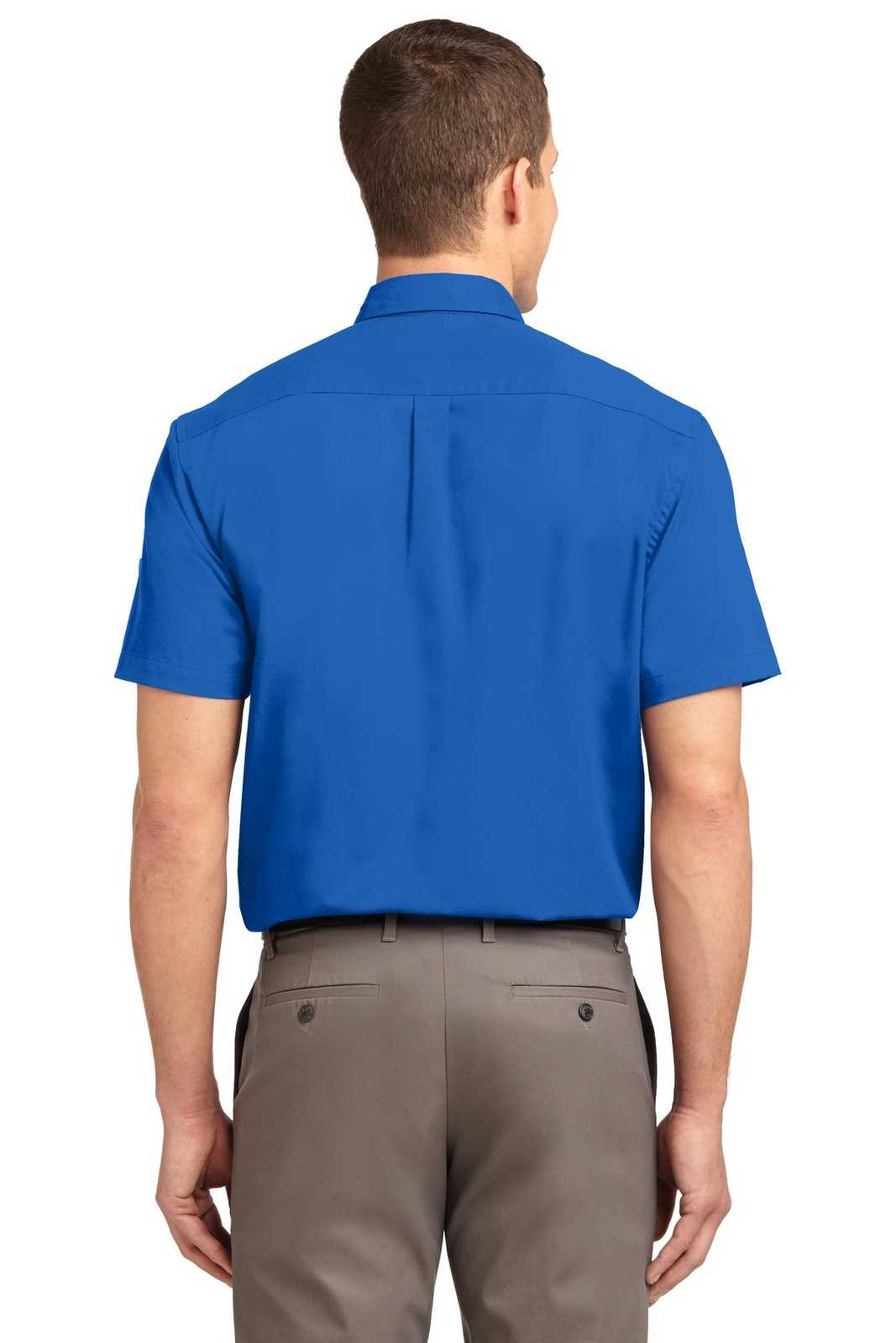 Port Authority S508 Short Sleeve Easy Care Shirt - Strong Blue - HIT a Double - 2