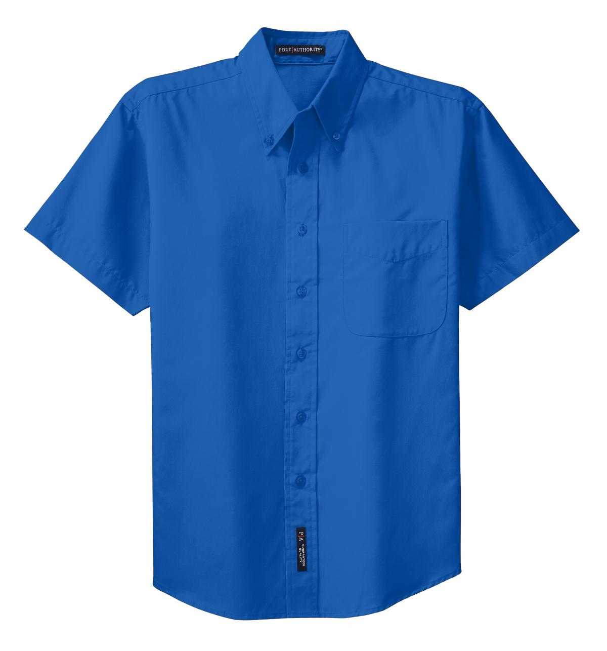 Port Authority S508 Short Sleeve Easy Care Shirt - Strong Blue - HIT a Double - 5