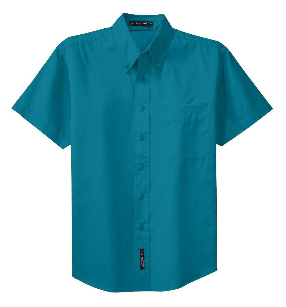 Port Authority S508 Short Sleeve Easy Care Shirt - Teal Green - HIT a Double - 5