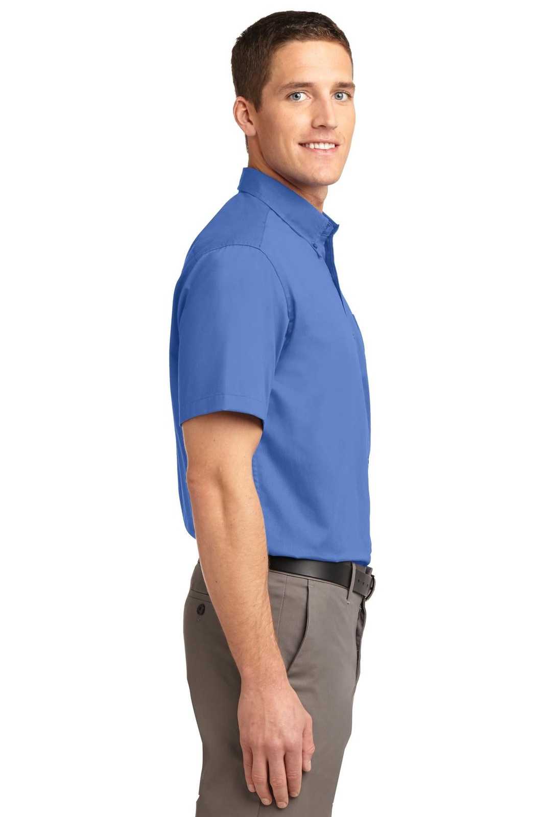 Port Authority S508 Short Sleeve Easy Care Shirt - Ultramarine Blue - HIT a Double - 3