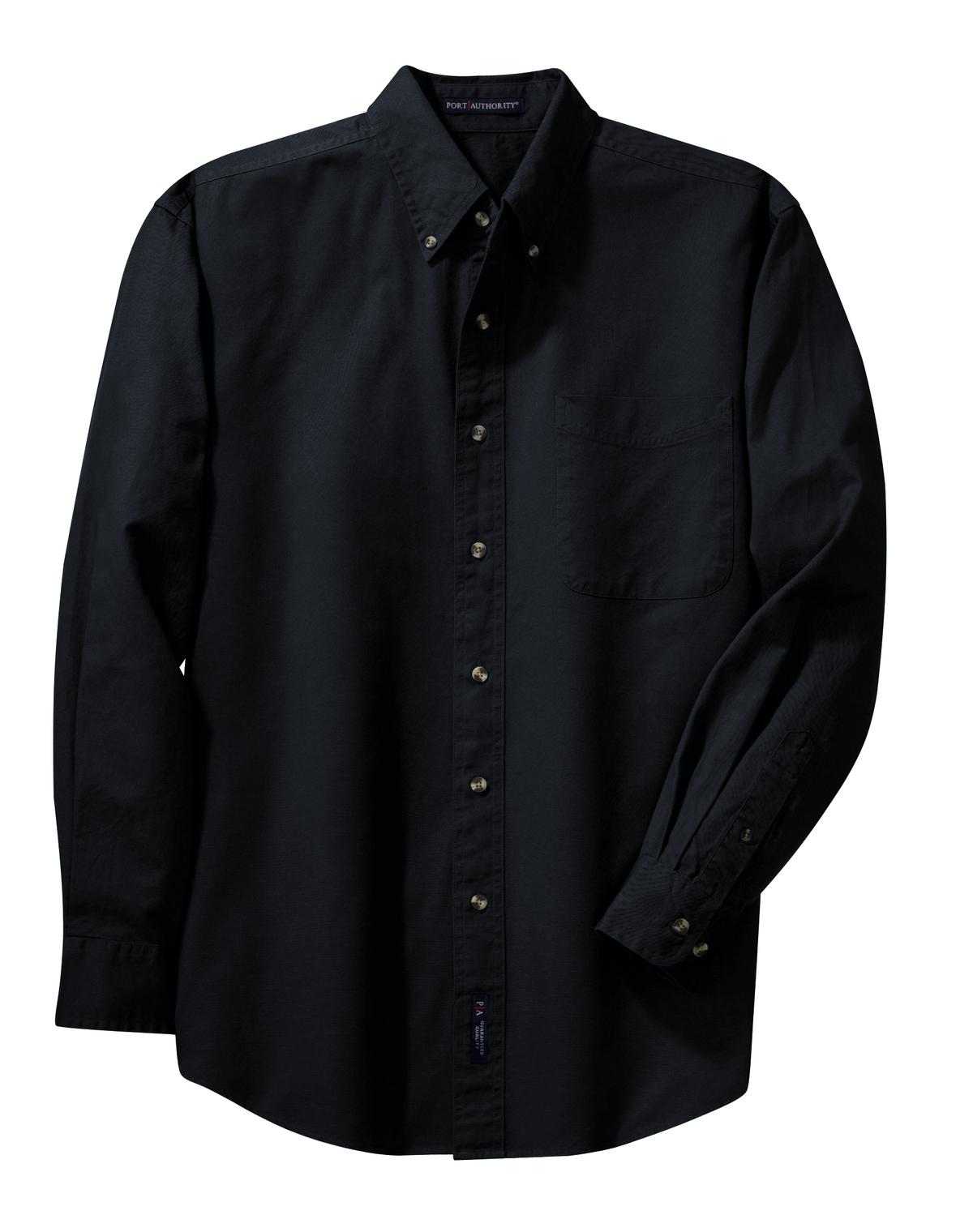 Port Authority S600T Long Sleeve Twill Shirt - Classic Navy - HIT a Double - 5