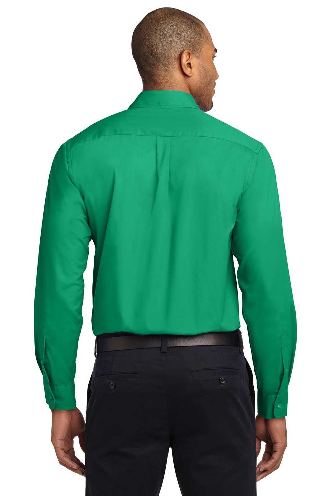 Port Authority S608ES Extended Size Long Sleeve Easy Care Shirt - Court Green - HIT a Double - 2
