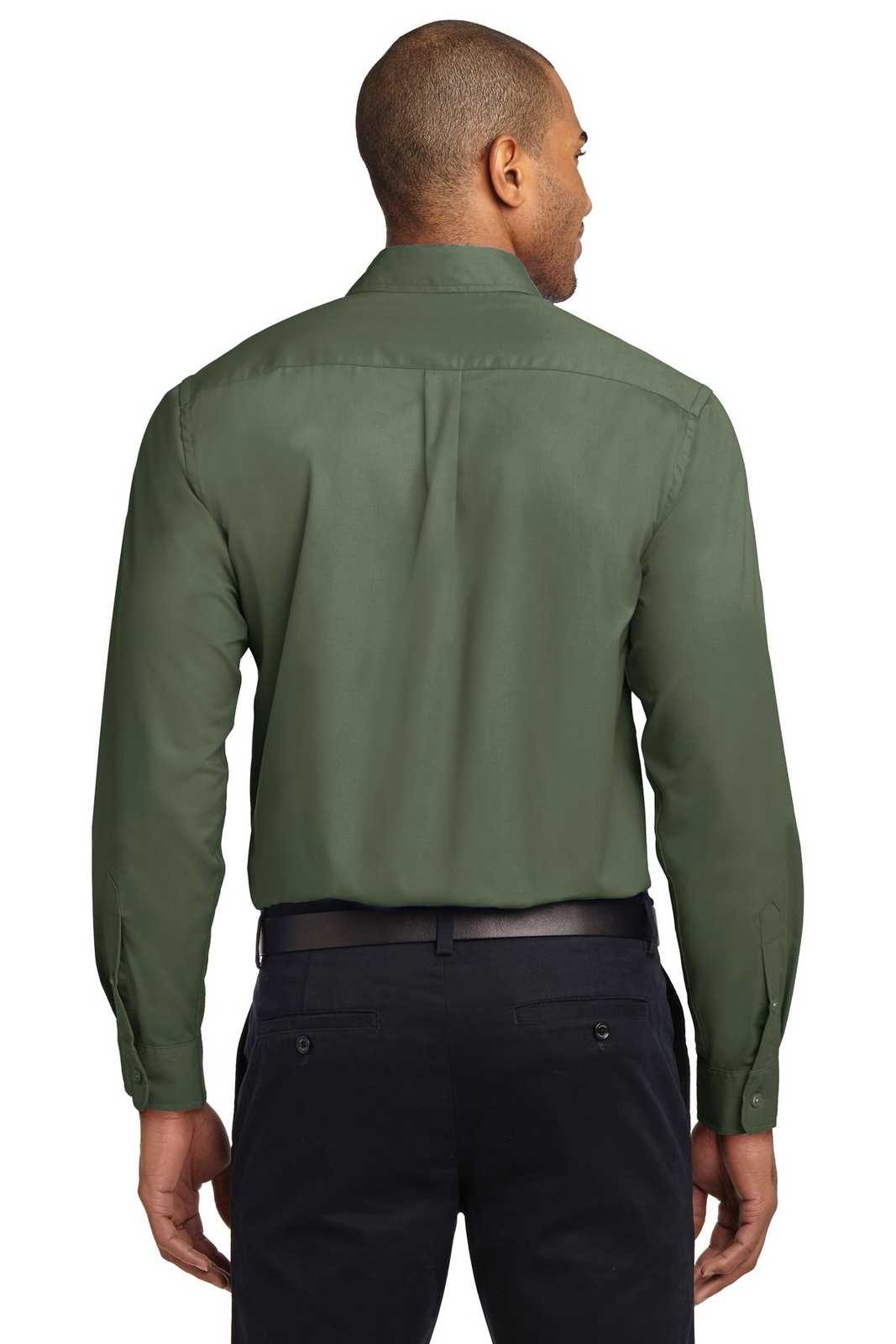 Port Authority S608 Long Sleeve Easy Care Shirt - Clover Green - HIT a Double - 1