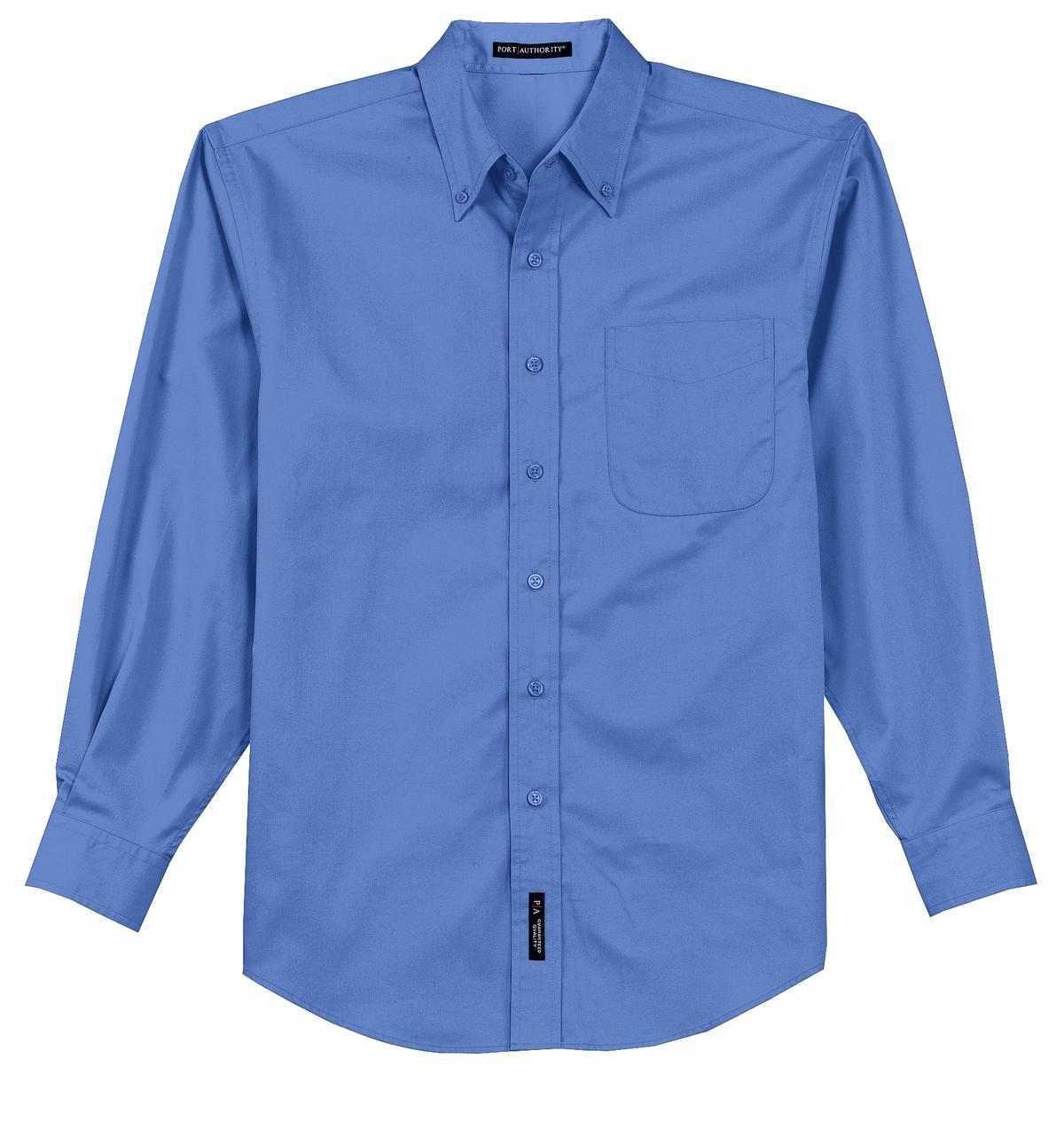 Port Authority S608 Long Sleeve Easy Care Shirt - Ultramarine Blue - HIT a Double - 5