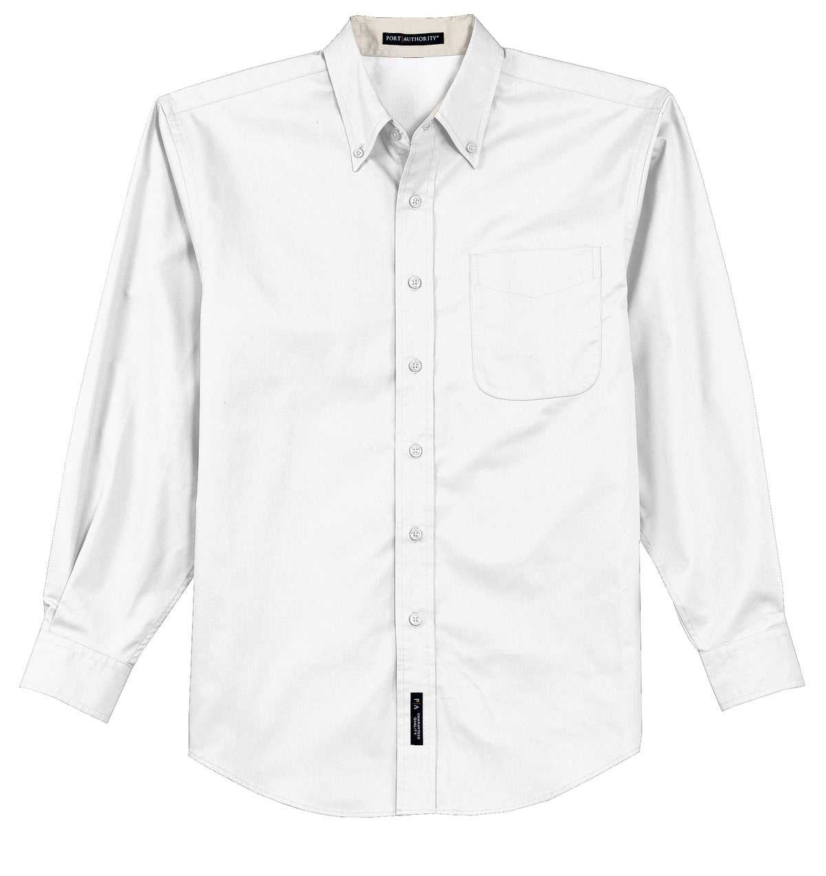 Port Authority S608 Long Sleeve Easy Care Shirt - White Light Stone - HIT a Double - 5