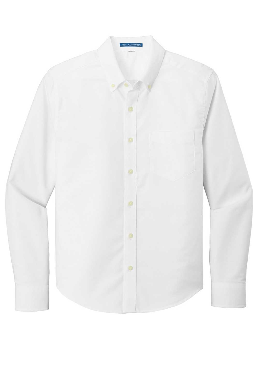 Port Authority S651 Untucked Fit Superpro Oxford - White - HIT a Double - 5