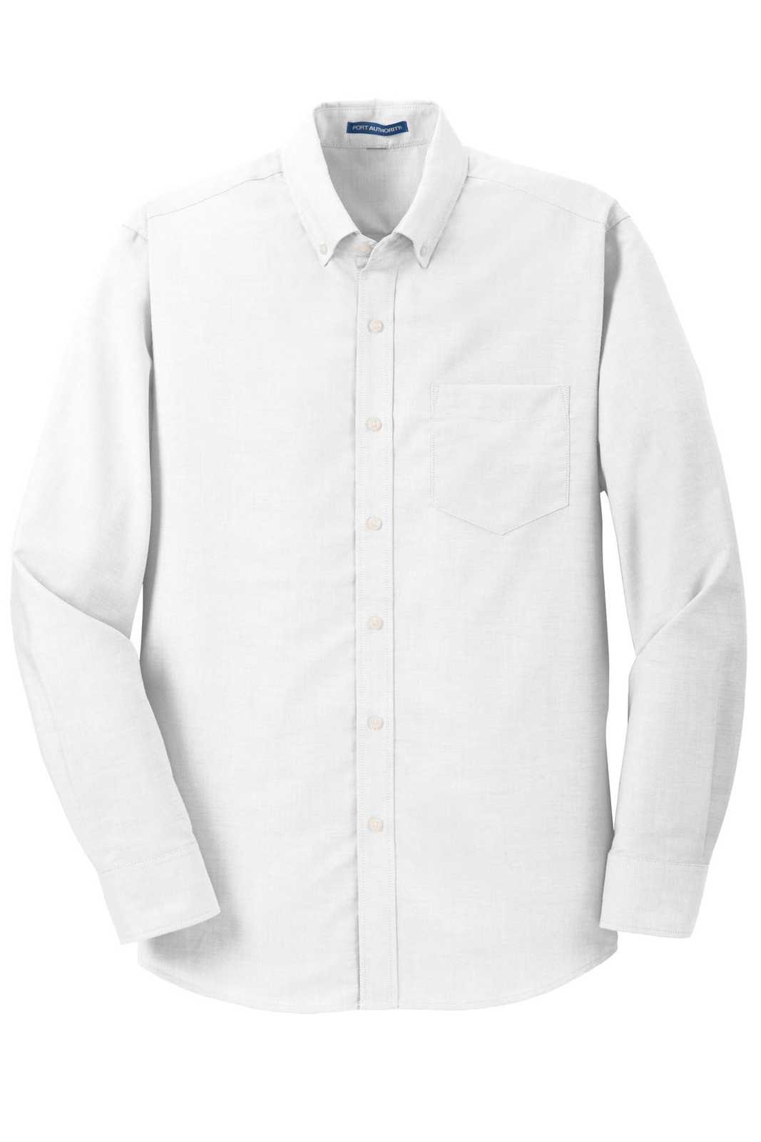 Port Authority S658 Superpro Oxford Shirt - White - HIT a Double - 5