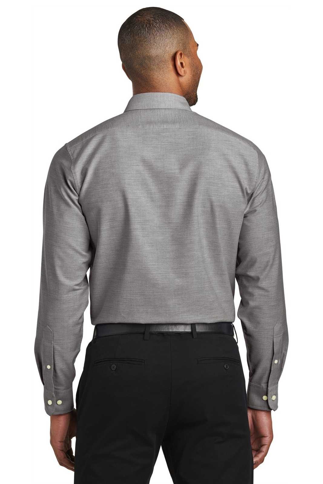 Port Authority S661 Slim Fit Superpro Oxford Shirt - Black - HIT a Double - 2