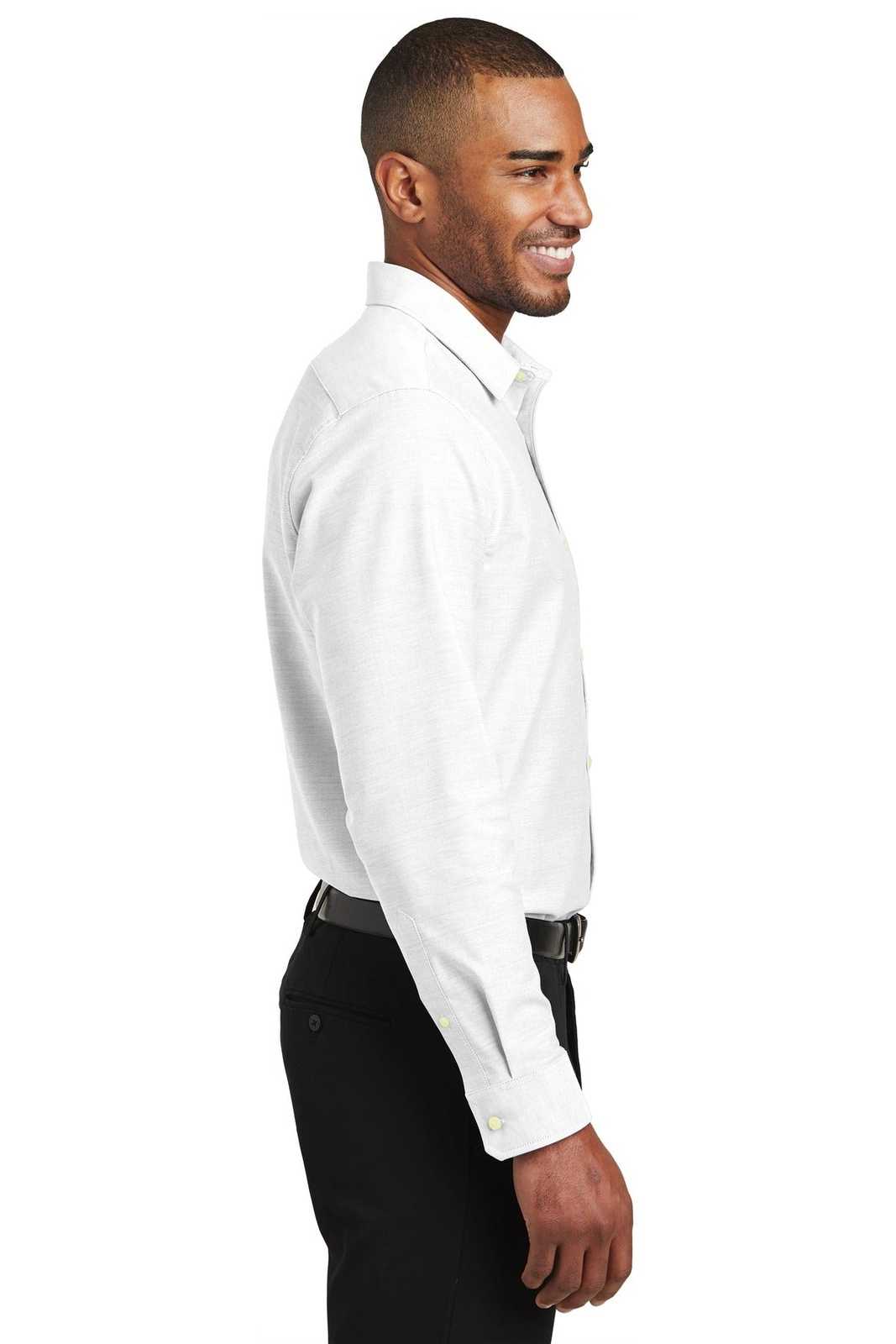 Port Authority S661 Slim Fit Superpro Oxford Shirt - White - HIT a Double - 3