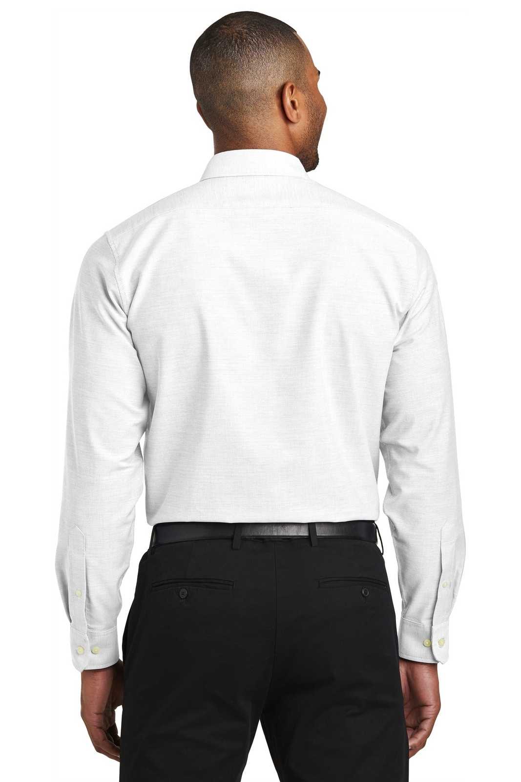 Port Authority S661 Slim Fit Superpro Oxford Shirt - White - HIT a Double - 2